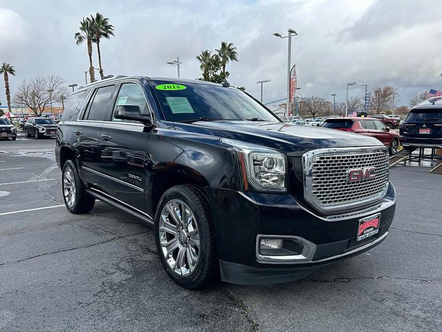 2018 BLACK GMC Yukon (1GKS1CKJ1JR) with an V8 EcoTec3 6.2 Liter engine, Automatic 10-Spd w/Overdrive transmission, located at 412 Auto Vista Drive, Palmdale, CA, 93551, (661) 945-0620, 34.592636, -118.136681 - Photo#0