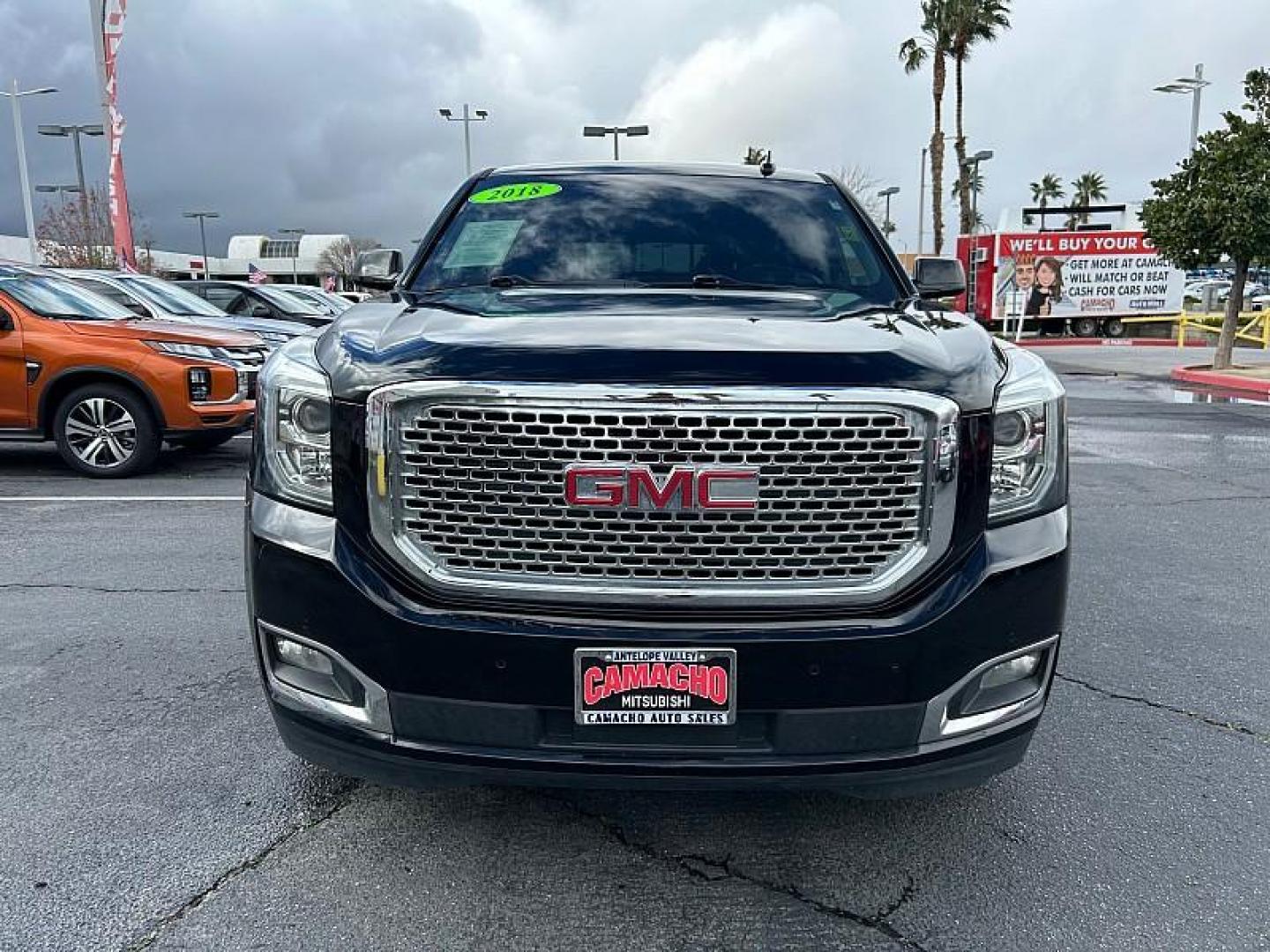 2018 BLACK GMC Yukon (1GKS1CKJ1JR) with an V8 EcoTec3 6.2 Liter engine, Automatic 10-Spd w/Overdrive transmission, located at 412 Auto Vista Drive, Palmdale, CA, 93551, (661) 945-0620, 34.592636, -118.136681 - Photo#1