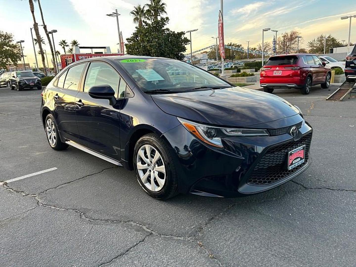 2022 BLUE Toyota Corolla (5YFEPMAE9NP) with an 4-Cyl 1.8 Liter engine, Automatic CVTi-S transmission, located at 412 Auto Vista Drive, Palmdale, CA, 93551, (661) 945-0620, 34.592636, -118.136681 - Photo#0