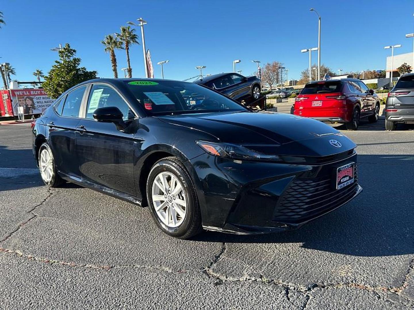2025 BLACK Toyota Camry (4T1DAACK7SU) with an 4-Cyl Hybrid 2.5 Liter engine, Automatic CVT transmission, located at 412 Auto Vista Drive, Palmdale, CA, 93551, (661) 945-0620, 34.592636, -118.136681 - Photo#1
