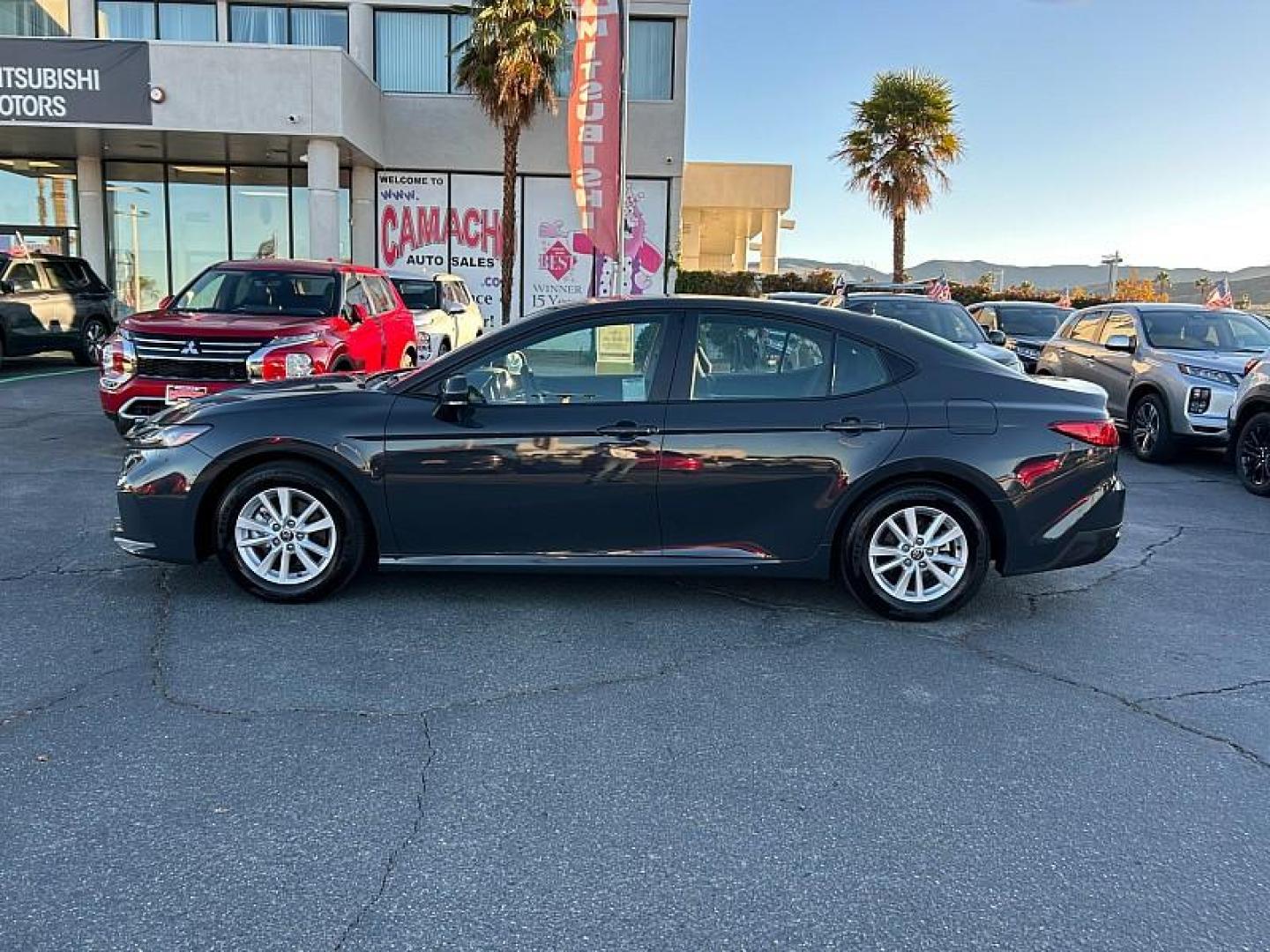 2025 GRAY Toyota Camry (4T1DAACK6SU) with an 4-Cyl Hybrid 2.5 Liter engine, Automatic CVT transmission, located at 412 Auto Vista Drive, Palmdale, CA, 93551, (661) 945-0620, 34.592636, -118.136681 - Photo#40