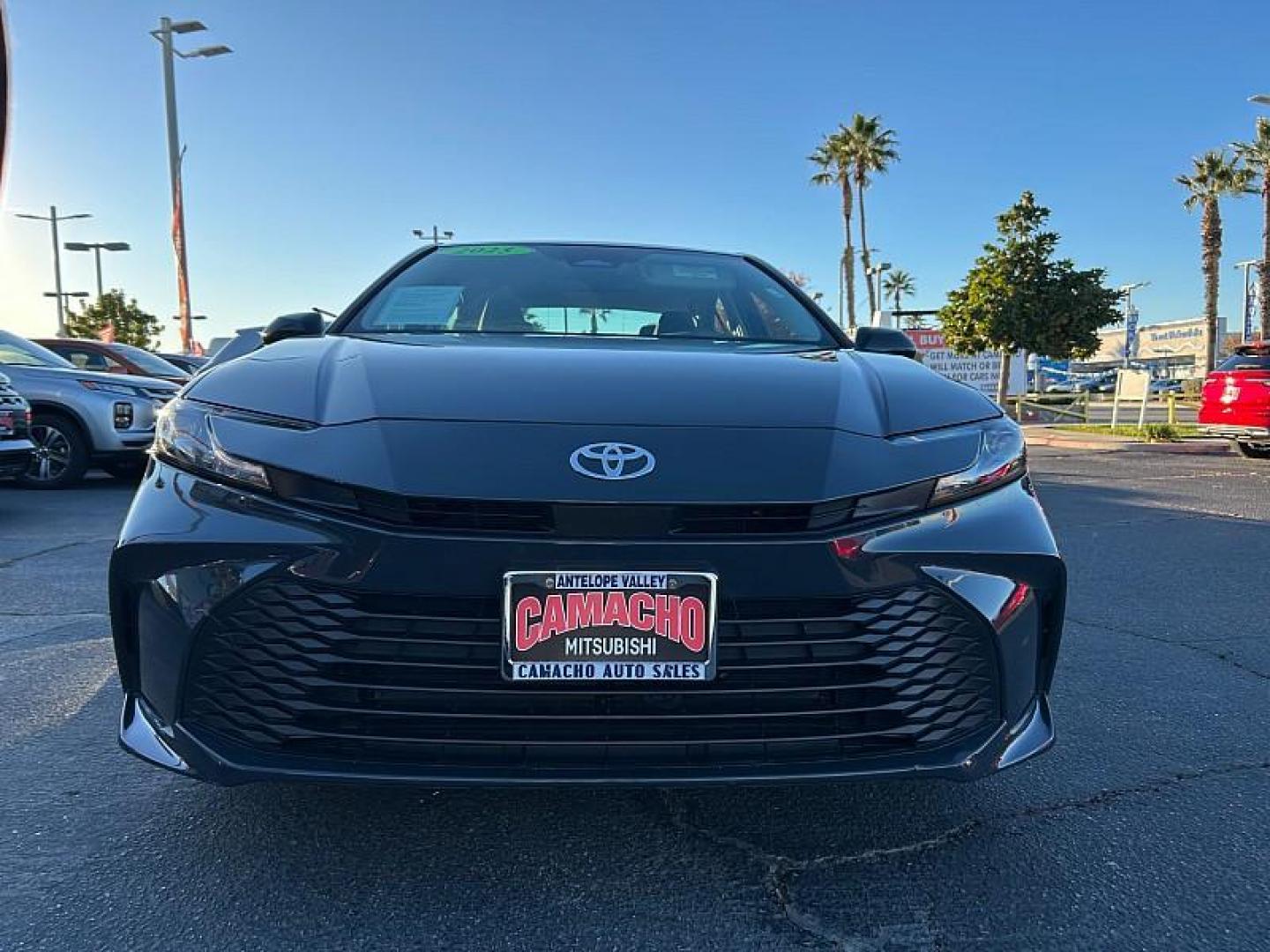 2025 GRAY Toyota Camry (4T1DAACK6SU) with an 4-Cyl Hybrid 2.5 Liter engine, Automatic CVT transmission, located at 412 Auto Vista Drive, Palmdale, CA, 93551, (661) 945-0620, 34.592636, -118.136681 - Photo#3