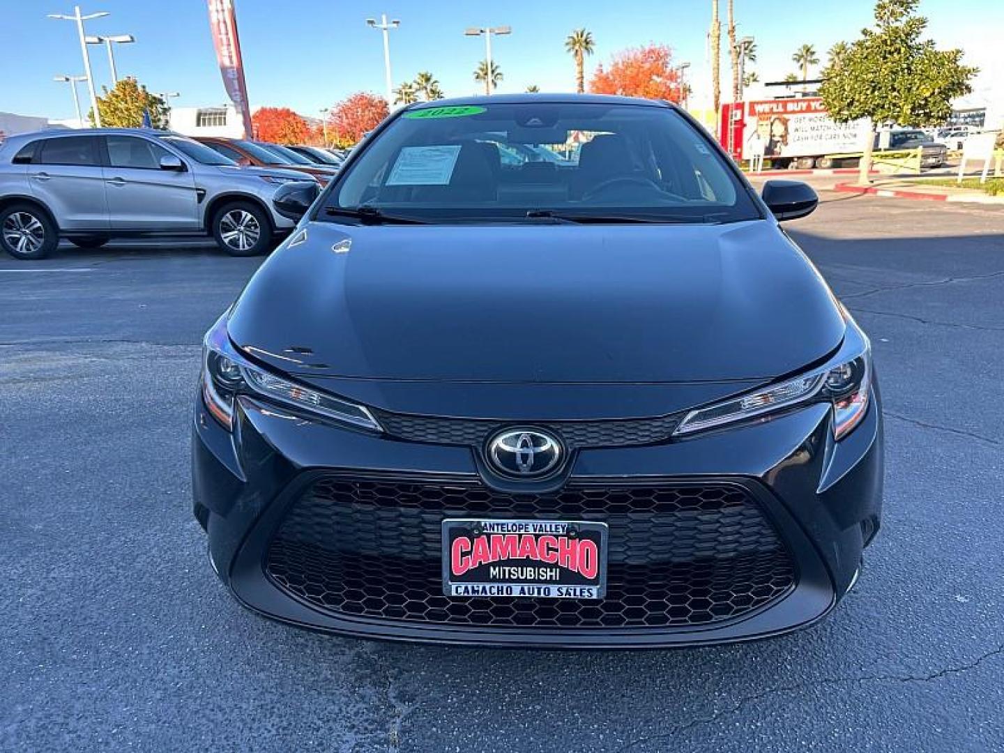 2022 BLACK Toyota Corolla (5YFEPMAE9NP) with an 4-Cyl 1.8 Liter engine, Automatic CVTi-S transmission, located at 412 Auto Vista Drive, Palmdale, CA, 93551, (661) 945-0620, 34.592636, -118.136681 - Photo#2