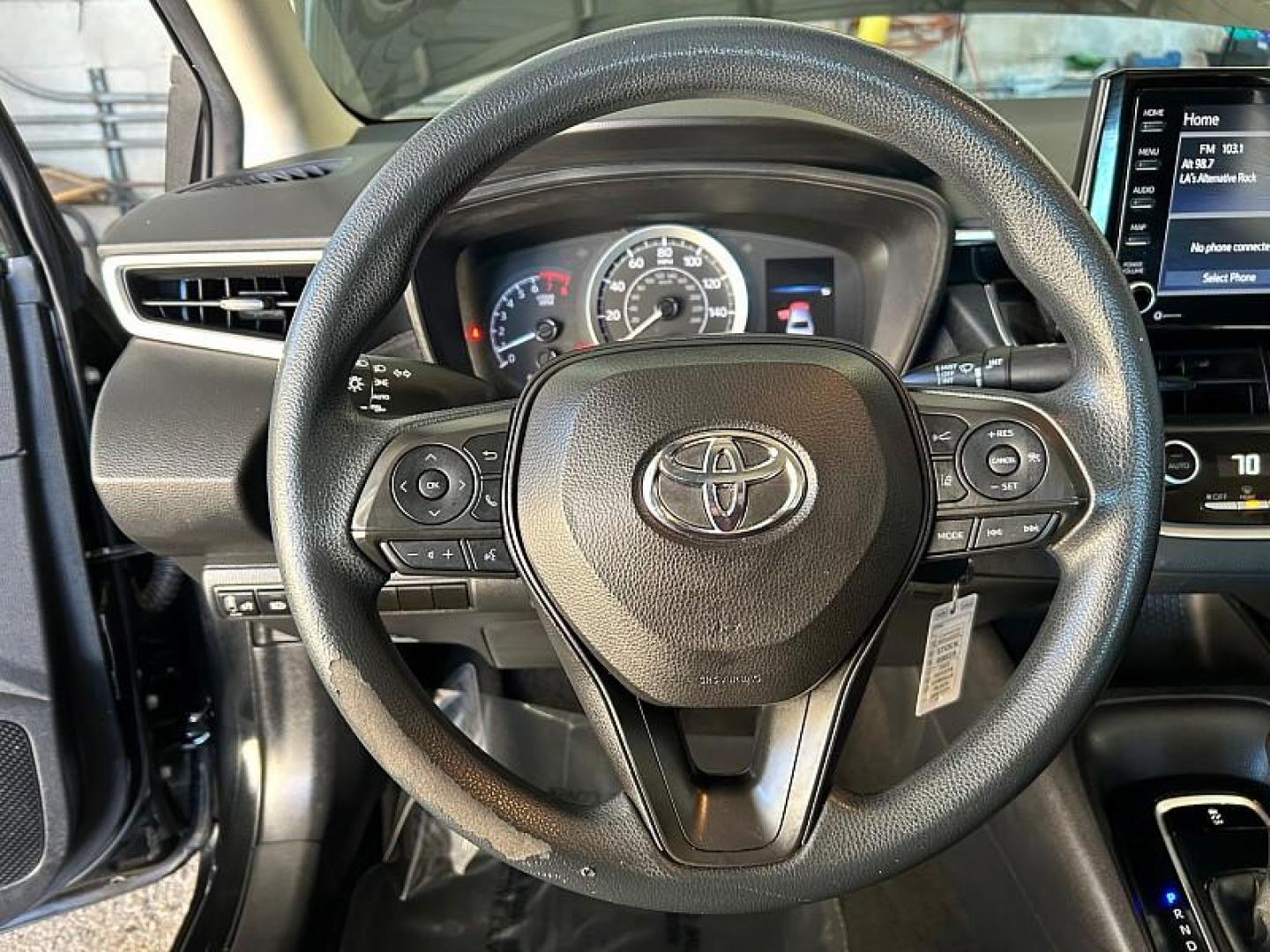 2022 BLACK Toyota Corolla (5YFEPMAE9NP) with an 4-Cyl 1.8 Liter engine, Automatic CVTi-S transmission, located at 412 Auto Vista Drive, Palmdale, CA, 93551, (661) 945-0620, 34.592636, -118.136681 - Photo#22