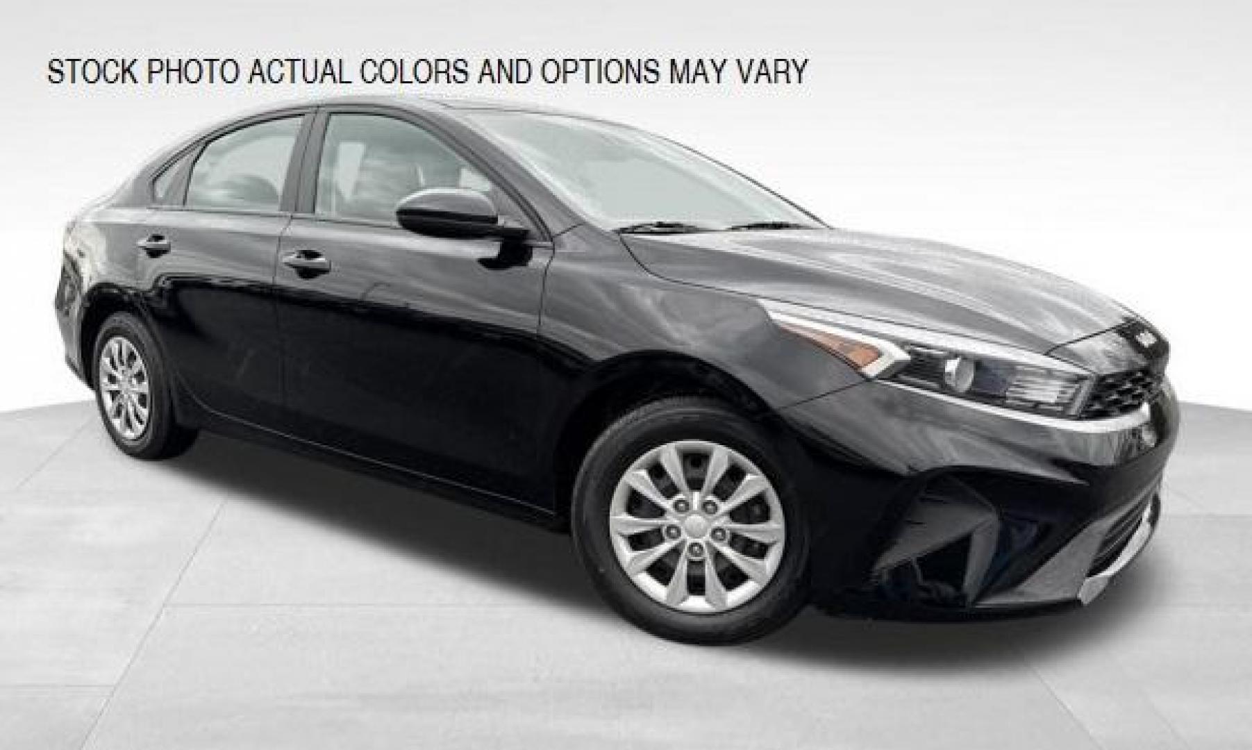 2023 BLACK Kia Forte (3KPF24AD8PE) with an 4-Cyl 2.0 Liter engine, Automatic IVT transmission, located at 412 Auto Vista Drive, Palmdale, CA, 93551, (661) 945-0620, 34.592636, -118.136681 - Photo#0