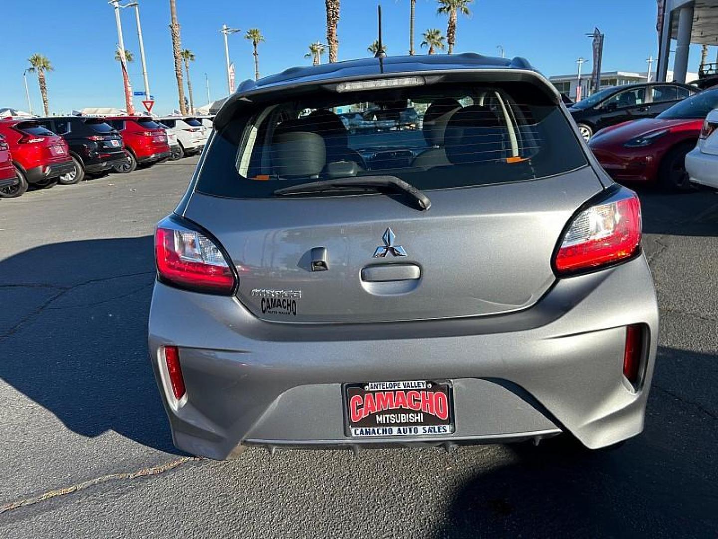 2022 GRAY Mitsubishi Mirage (ML32AUHJ4NH) with an 3-Cyl 1.2 Liter engine, Automatic CVT transmission, located at 412 Auto Vista Drive, Palmdale, CA, 93551, (661) 945-0620, 34.592636, -118.136681 - Photo#2