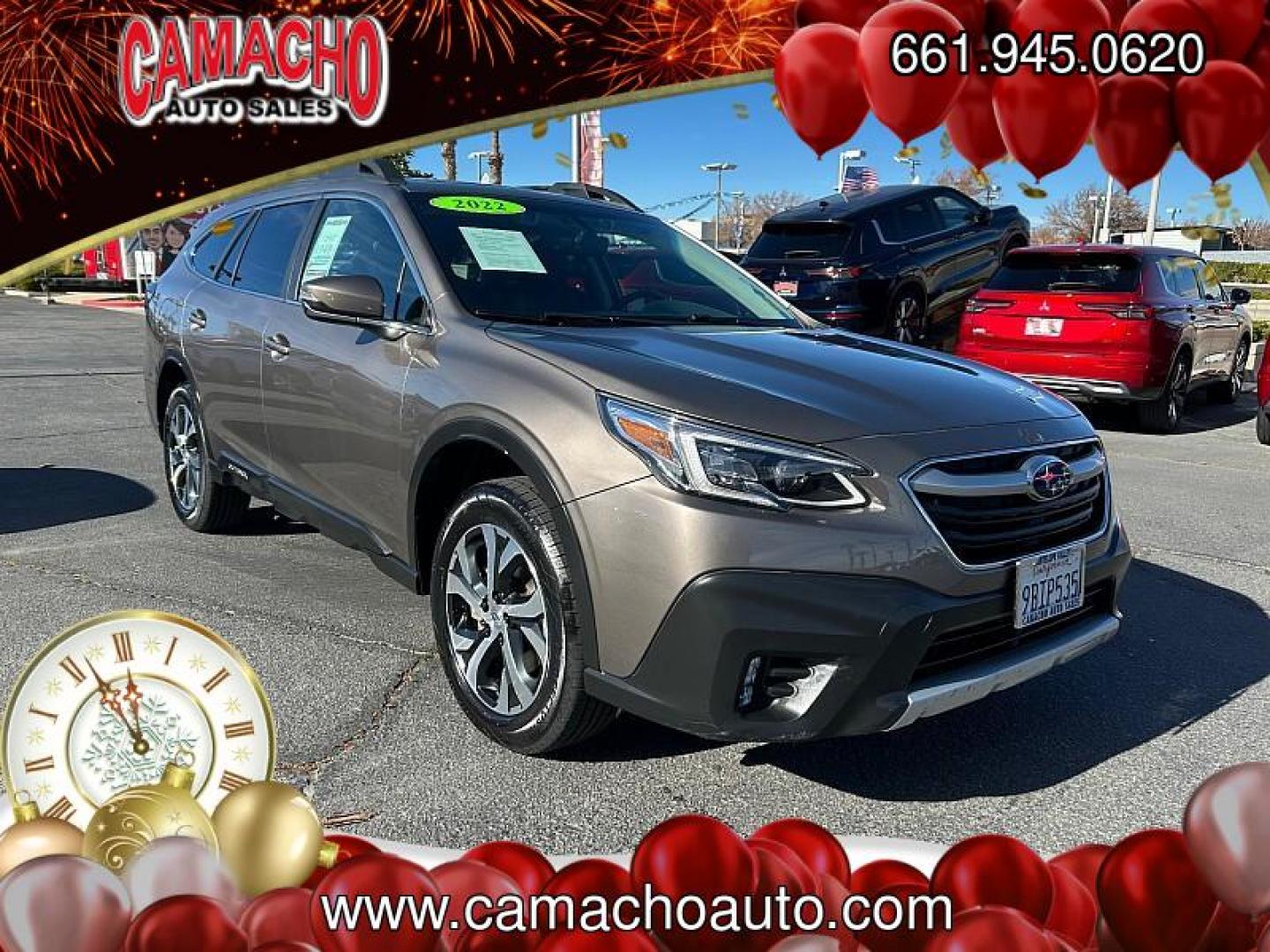 2022 BROWN Subaru Outback (4S4BTANC7N3) with an 4-Cyl 2.5 Liter engine, Automatic CVT w/Lineartronic transmission, located at 412 Auto Vista Drive, Palmdale, CA, 93551, (661) 945-0620, 34.592636, -118.136681 - Photo#0