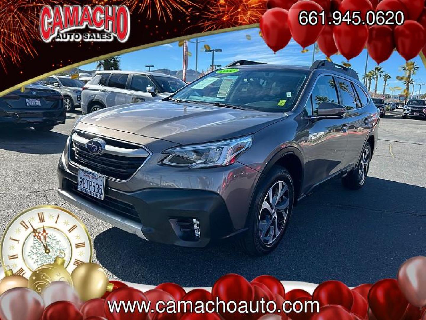 2022 BROWN Subaru Outback (4S4BTANC7N3) with an 4-Cyl 2.5 Liter engine, Automatic CVT w/Lineartronic transmission, located at 412 Auto Vista Drive, Palmdale, CA, 93551, (661) 945-0620, 34.592636, -118.136681 - Photo#2