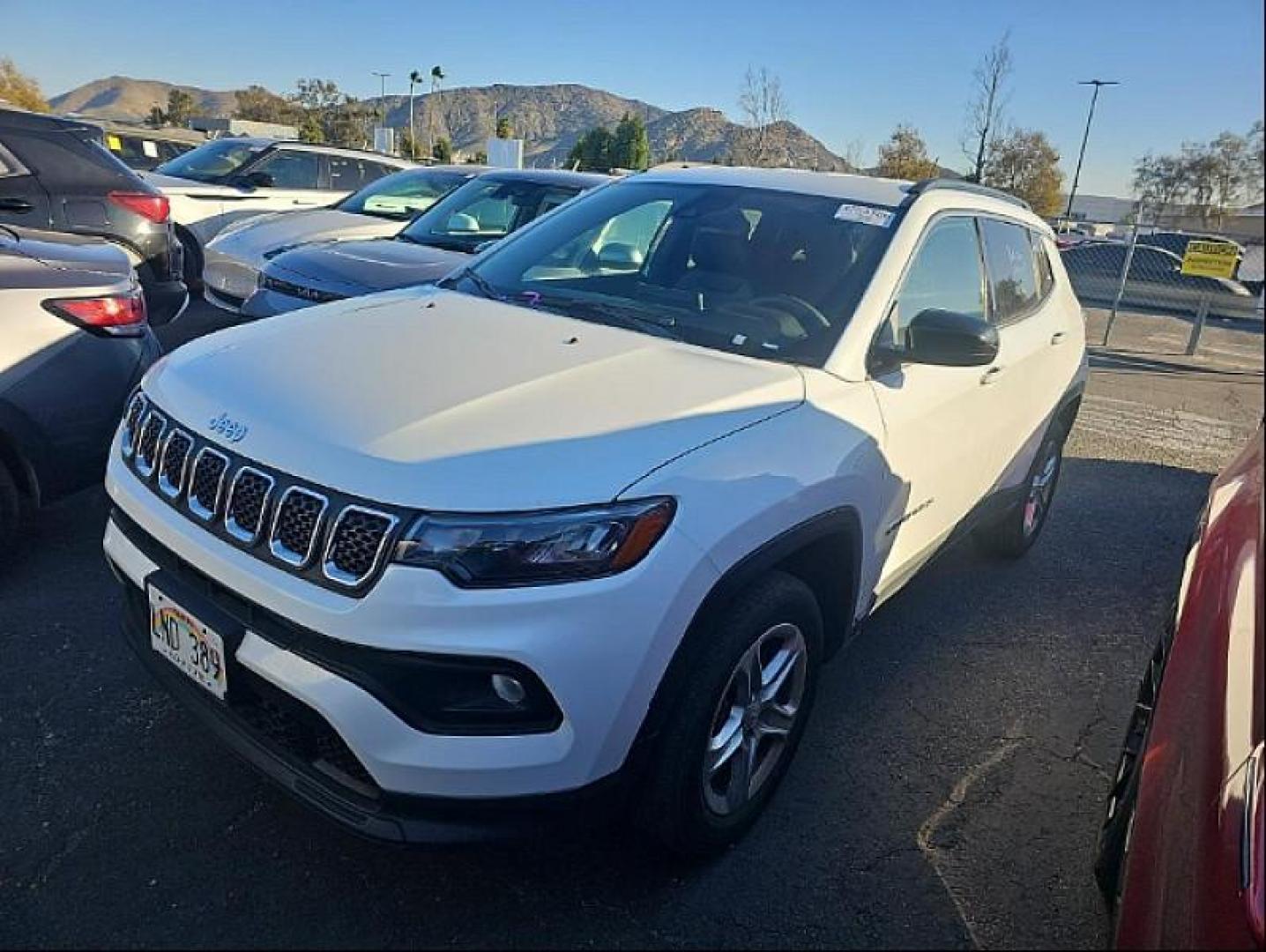 2023 WHITE Jeep Compass (3C4NJDBN2PT) with an 4-Cyl Turbo 2.0 Liter engine, Automatic 8-Spd transmission, located at 412 Auto Vista Drive, Palmdale, CA, 93551, (661) 945-0620, 34.592636, -118.136681 - Photo#3