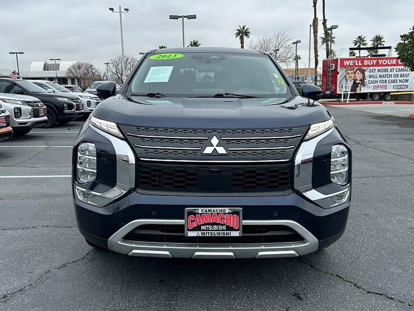 2023 BLUE Mitsubishi Outlander (JA4J4UA83PZ) with an 4-Cyl 2.5 Liter engine, Automatic CVT transmission, located at 412 Auto Vista Drive, Palmdale, CA, 93551, (661) 945-0620, 34.592636, -118.136681 - Photo#2