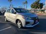 2021 SILVER Mitsubishi Mirage (ML32AUHJ9MH) with an 3-Cyl 1.2 Liter engine, Automatic CVT transmission, located at 412 Auto Vista Drive, Palmdale, CA, 93551, (661) 945-0620, 34.592636, -118.136681 - Photo#1