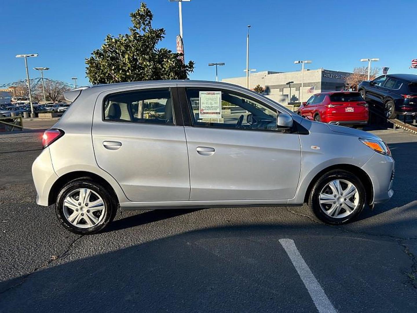 2021 SILVER Mitsubishi Mirage (ML32AUHJ9MH) with an 3-Cyl 1.2 Liter engine, Automatic CVT transmission, located at 412 Auto Vista Drive, Palmdale, CA, 93551, (661) 945-0620, 34.592636, -118.136681 - Photo#10