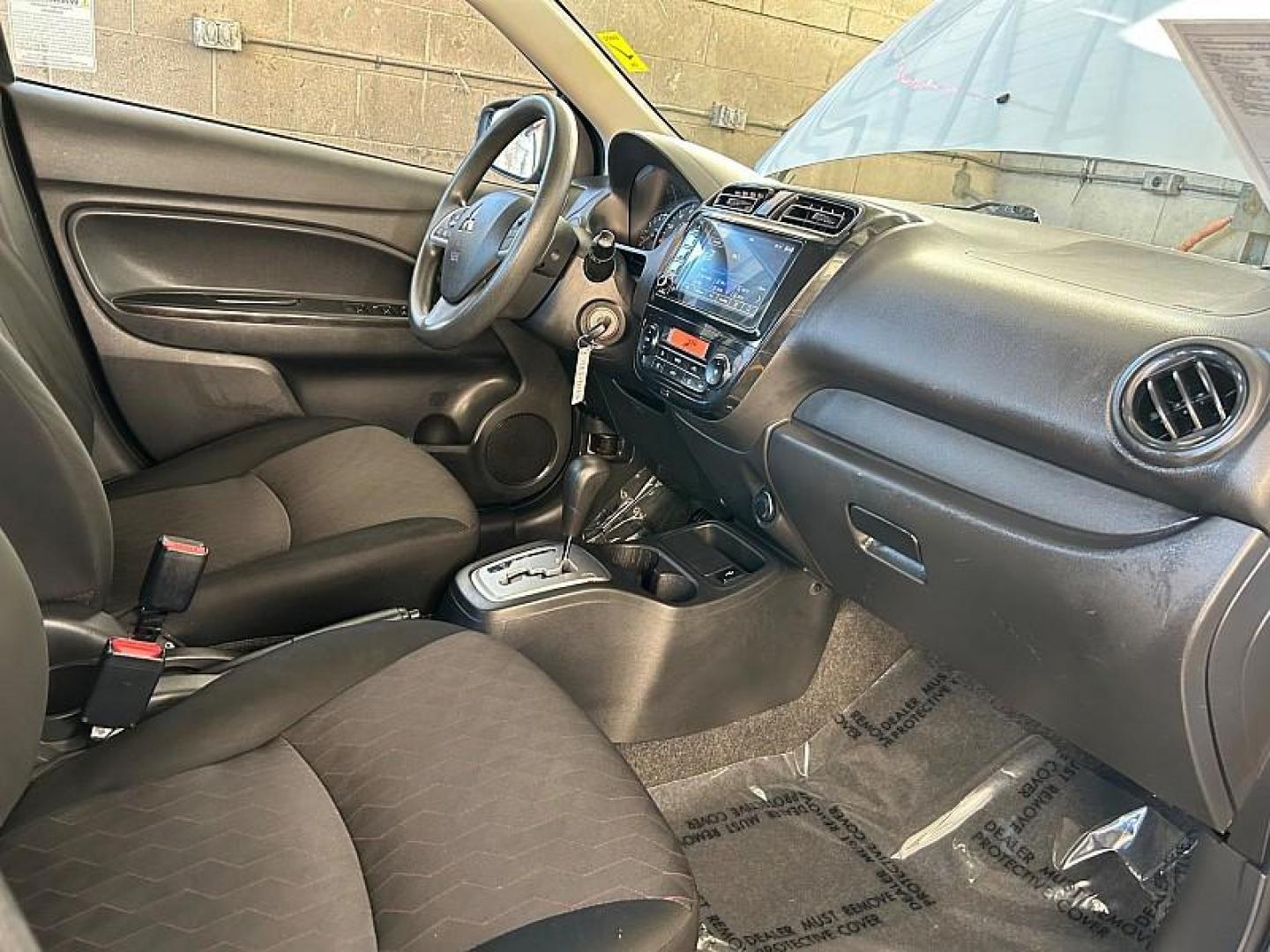 2021 SILVER Mitsubishi Mirage (ML32AUHJ9MH) with an 3-Cyl 1.2 Liter engine, Automatic CVT transmission, located at 412 Auto Vista Drive, Palmdale, CA, 93551, (661) 945-0620, 34.592636, -118.136681 - Photo#23