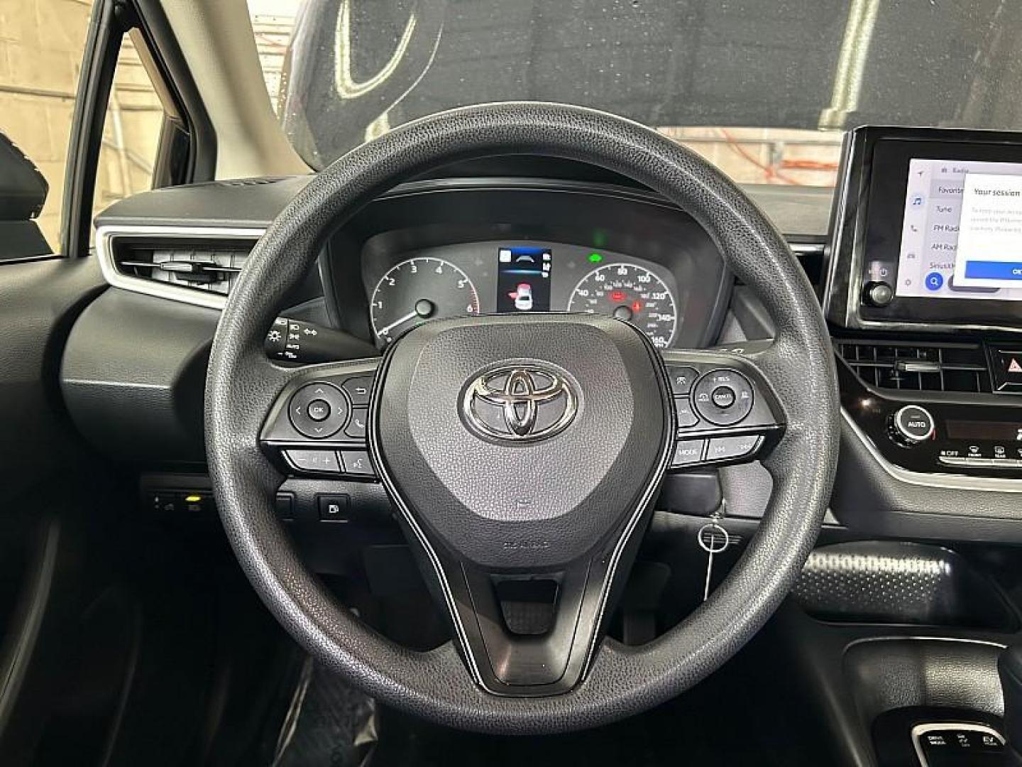 2025 BLACK Toyota Corolla (JTDBCMFE7S3) with an 4-Cyl Hybrid 1.8 Liter engine, Automatic CVT transmission, located at 412 Auto Vista Drive, Palmdale, CA, 93551, (661) 945-0620, 34.592636, -118.136681 - Photo#22