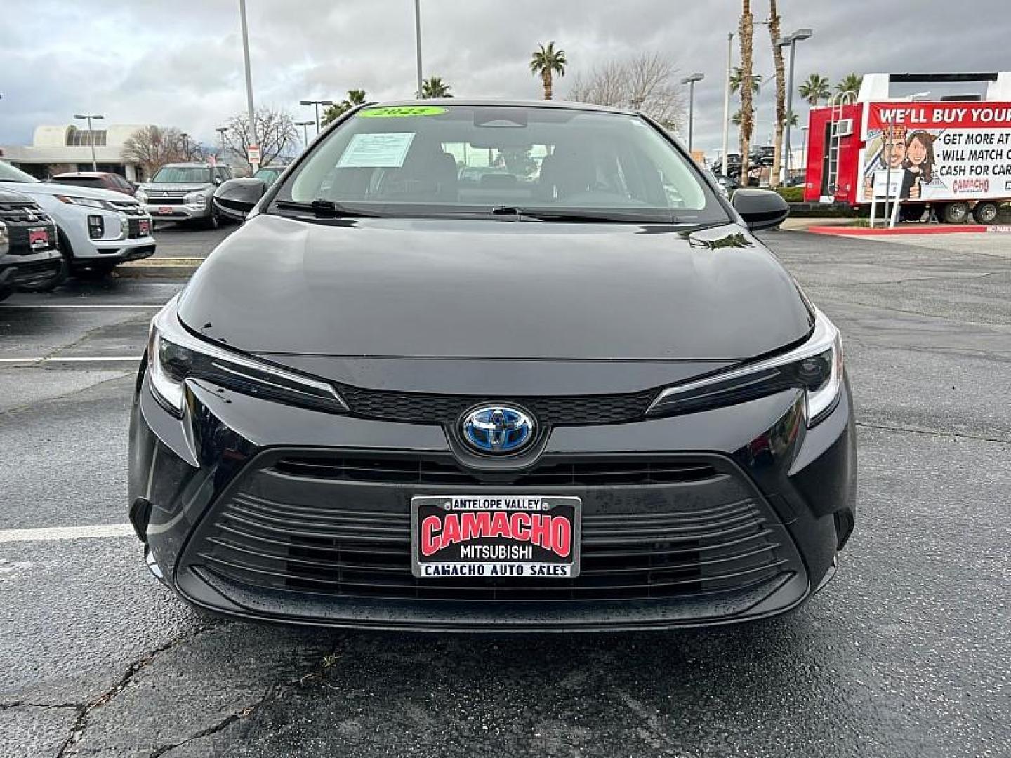 2025 BLACK Toyota Corolla (JTDBCMFE7S3) with an 4-Cyl Hybrid 1.8 Liter engine, Automatic CVT transmission, located at 412 Auto Vista Drive, Palmdale, CA, 93551, (661) 945-0620, 34.592636, -118.136681 - Photo#1