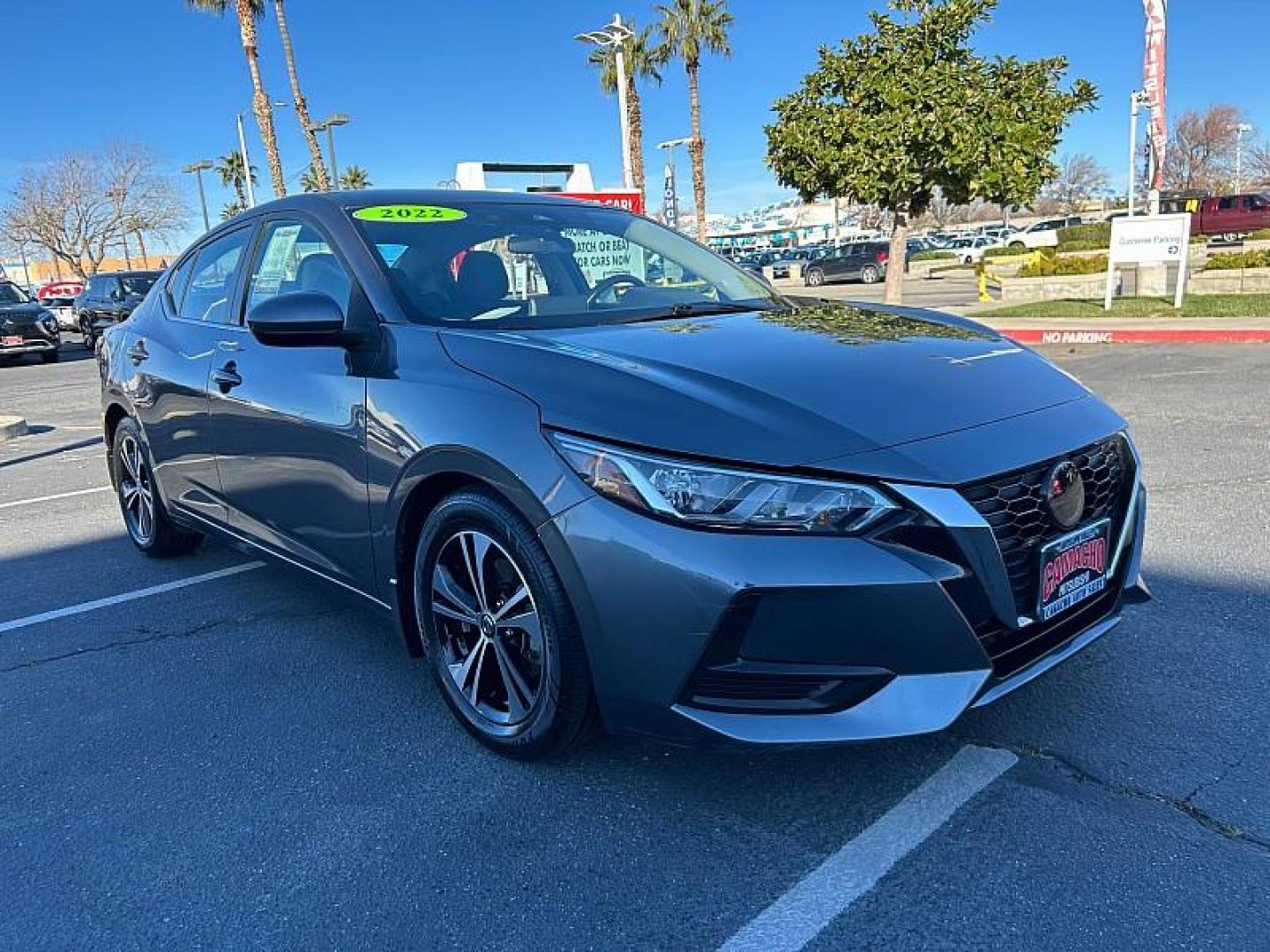 2022 GRAY Nissan Sentra (3N1AB8CV4NY) with an 4-Cyl 2.0 Liter engine, Automatic CVT w/Xtronic transmission, located at 412 Auto Vista Drive, Palmdale, CA, 93551, (661) 945-0620, 34.592636, -118.136681 - Photo#0