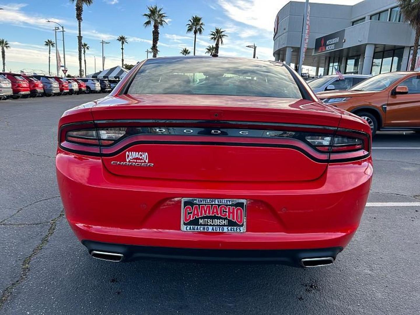 2022 RED Dodge Charger (2C3CDXBG6NH) with an V6 3.6 Liter engine, Automatic 8-Spd w/AutoStick transmission, located at 412 Auto Vista Drive, Palmdale, CA, 93551, (661) 945-0620, 34.592636, -118.136681 - Photo#3