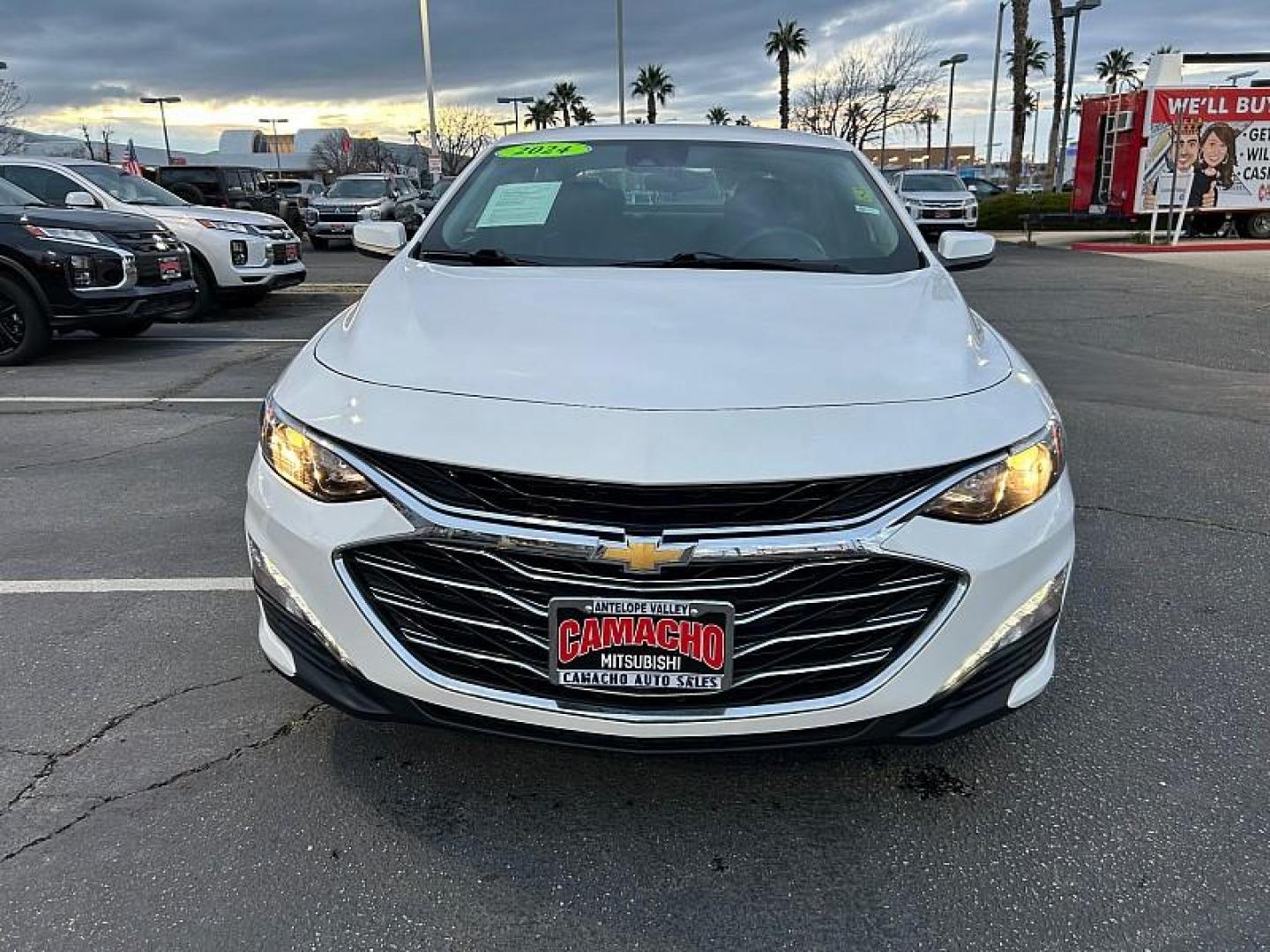 2024 WHITE Chevrolet Malibu (1G1ZD5ST6RF) with an 4-Cyl Turbo 1.5 Liter engine, Automatic CVT transmission, located at 412 Auto Vista Drive, Palmdale, CA, 93551, (661) 945-0620, 34.592636, -118.136681 - Photo#1