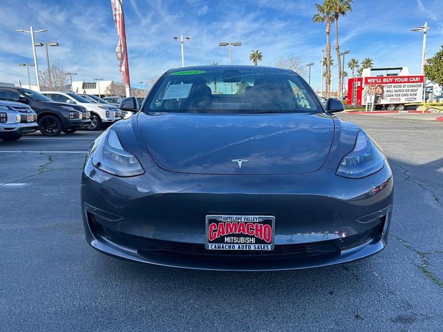 2023 GRAY Tesla Model 3 (5YJ3E1EB0PF) with an Dual AC Electric Motors engine, Single-Speed Fixed Gear transmission, located at 412 Auto Vista Drive, Palmdale, CA, 93551, (661) 945-0620, 34.592636, -118.136681 - Photo#2