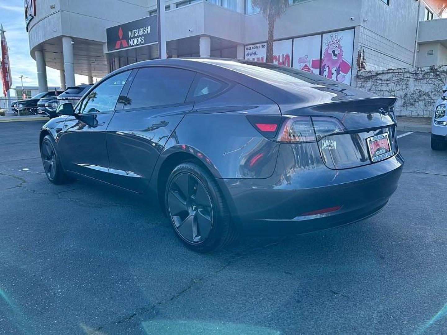 2023 GRAY Tesla Model 3 (5YJ3E1EB0PF) with an Dual AC Electric Motors engine, Single-Speed Fixed Gear transmission, located at 412 Auto Vista Drive, Palmdale, CA, 93551, (661) 945-0620, 34.592636, -118.136681 - Photo#10