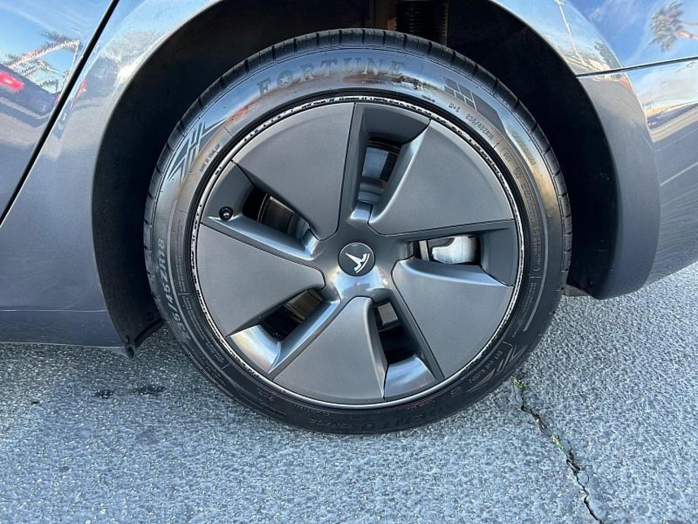 2023 GRAY Tesla Model 3 (5YJ3E1EB0PF) with an Dual AC Electric Motors engine, Single-Speed Fixed Gear transmission, located at 412 Auto Vista Drive, Palmdale, CA, 93551, (661) 945-0620, 34.592636, -118.136681 - Photo#13