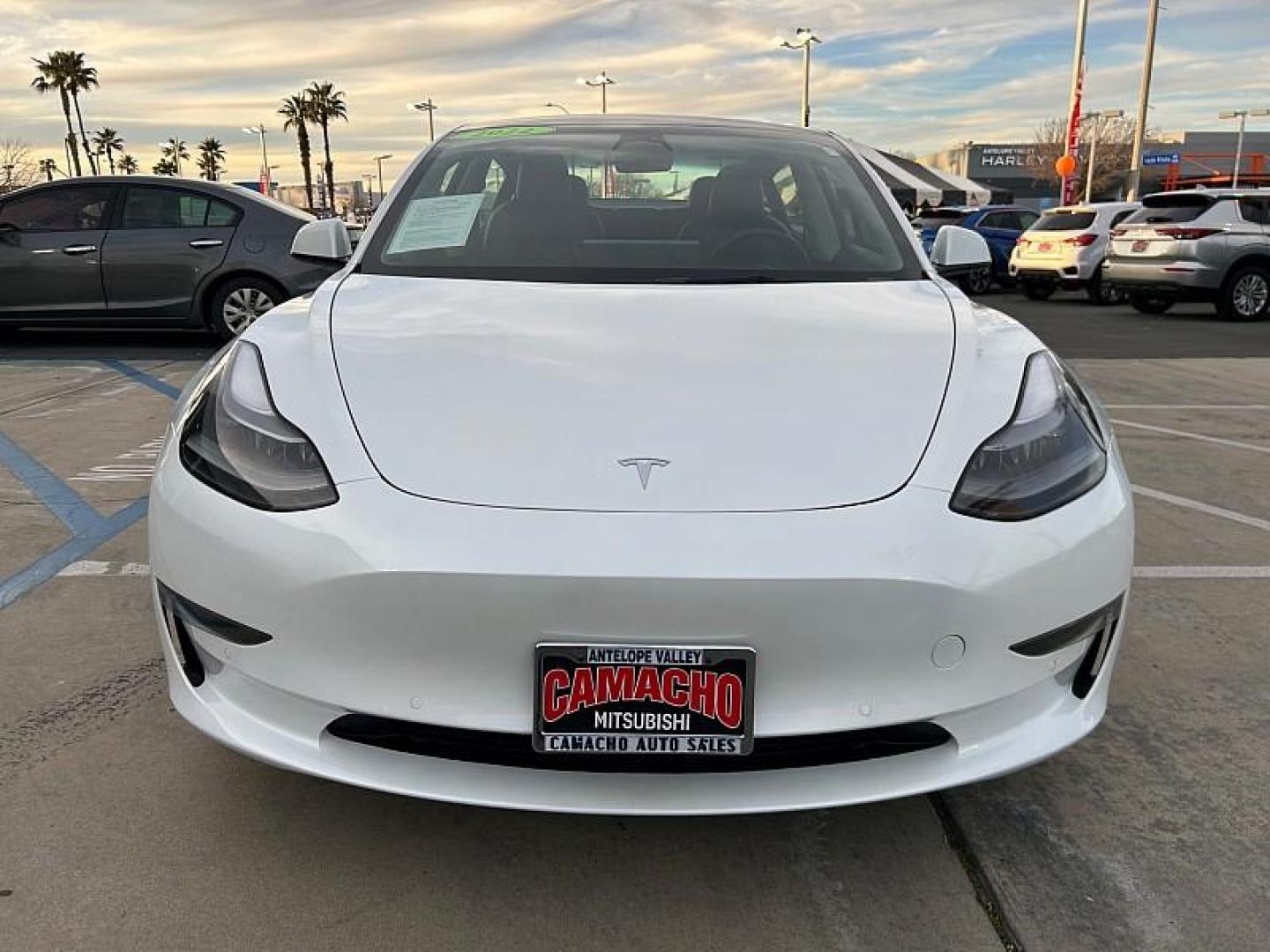 2022 WHITE Tesla Model 3 (5YJ3E1EA3NF) with an AC Electric Motor engine, Single-Speed Fixed Gear transmission, located at 412 Auto Vista Drive, Palmdale, CA, 93551, (661) 945-0620, 34.592636, -118.136681 - Photo#1