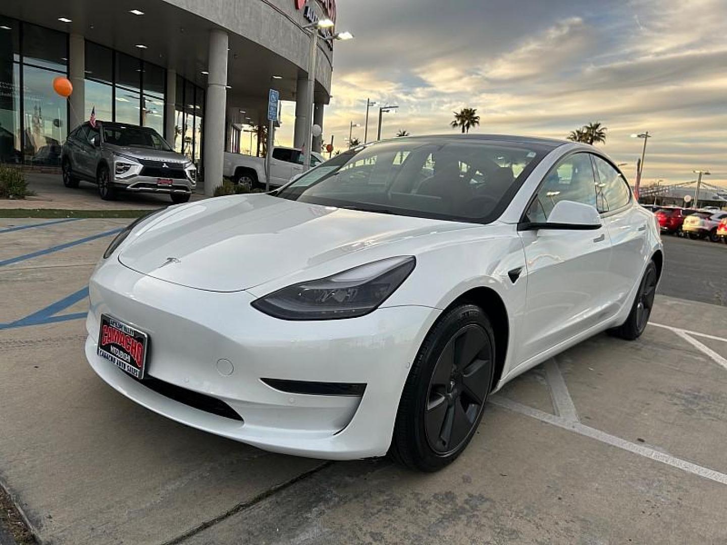 2022 WHITE Tesla Model 3 (5YJ3E1EA3NF) with an AC Electric Motor engine, Single-Speed Fixed Gear transmission, located at 412 Auto Vista Drive, Palmdale, CA, 93551, (661) 945-0620, 34.592636, -118.136681 - Photo#6