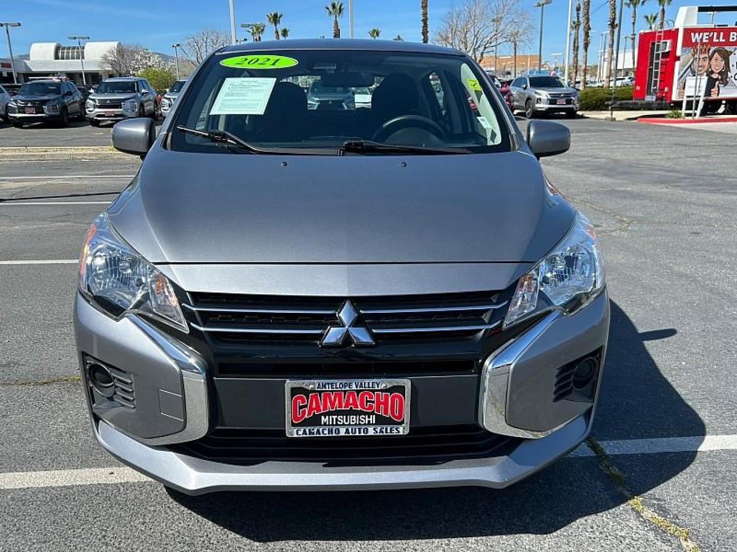 2021 GRAY MITSUBISHI MIRAGE (ML32AUHJXMH) , located at 412 Auto Vista Drive, Palmdale, CA, 93551, (661) 945-0620, 34.592636, -118.136681 - Photo#3