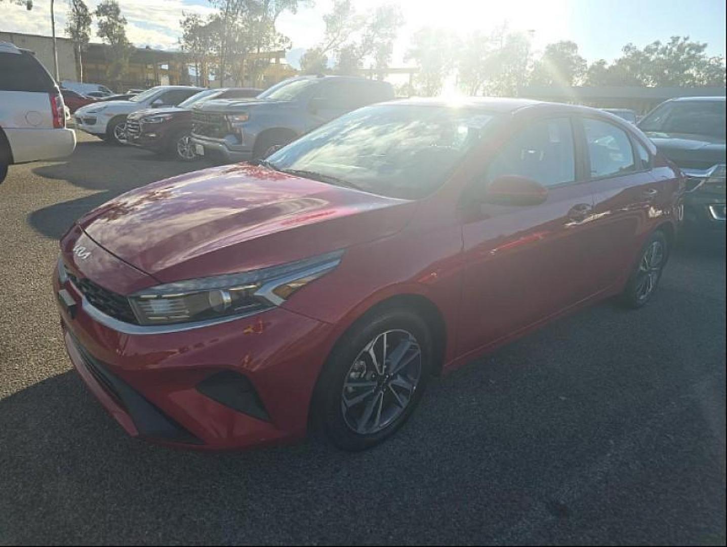 2024 RED Kia Forte (3KPF24AD6RE) with an 4-Cyl 2.0 Liter engine, Automatic IVT transmission, located at 412 Auto Vista Drive, Palmdale, CA, 93551, (661) 945-0620, 34.592636, -118.136681 - Photo#0