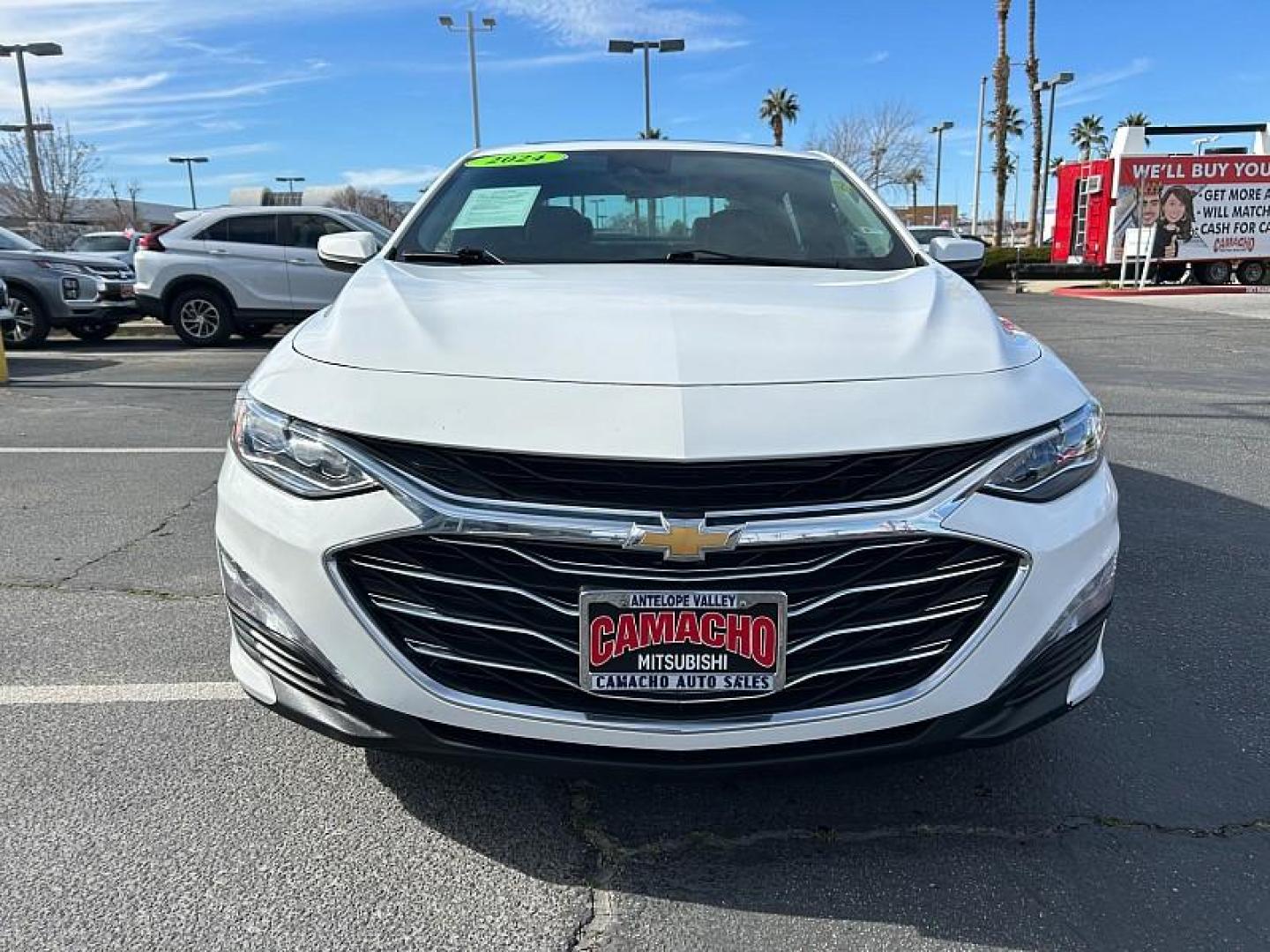 2024 WHITE Chevrolet Malibu (1G1ZE5ST2RF) with an 4-Cyl Turbo 1.5 Liter engine, Automatic CVT transmission, located at 412 Auto Vista Drive, Palmdale, CA, 93551, (661) 945-0620, 34.592636, -118.136681 - Photo#1