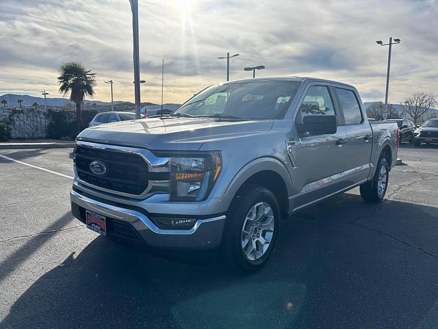 2023 SILVER Ford F-150 2WD (1FTEW1C8XPK) with an 6-Cyl 3.5 Liter engine, Automatic 10-Spd transmission, located at 412 Auto Vista Drive, Palmdale, CA, 93551, (661) 945-0620, 34.592636, -118.136681 - Photo#2