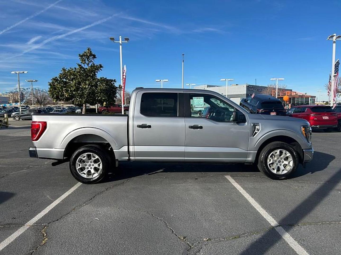 2023 SILVER Ford F-150 2WD (1FTEW1C8XPK) with an 6-Cyl 3.5 Liter engine, Automatic 10-Spd transmission, located at 412 Auto Vista Drive, Palmdale, CA, 93551, (661) 945-0620, 34.592636, -118.136681 - Photo#4