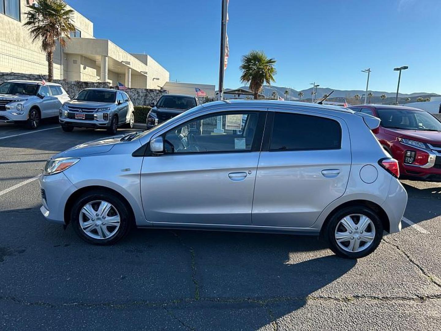 2021 SILVER MITSUBISHI MIRAGE (ML32AUHJ3MH) , located at 412 Auto Vista Drive, Palmdale, CA, 93551, (661) 945-0620, 34.592636, -118.136681 - Photo#3