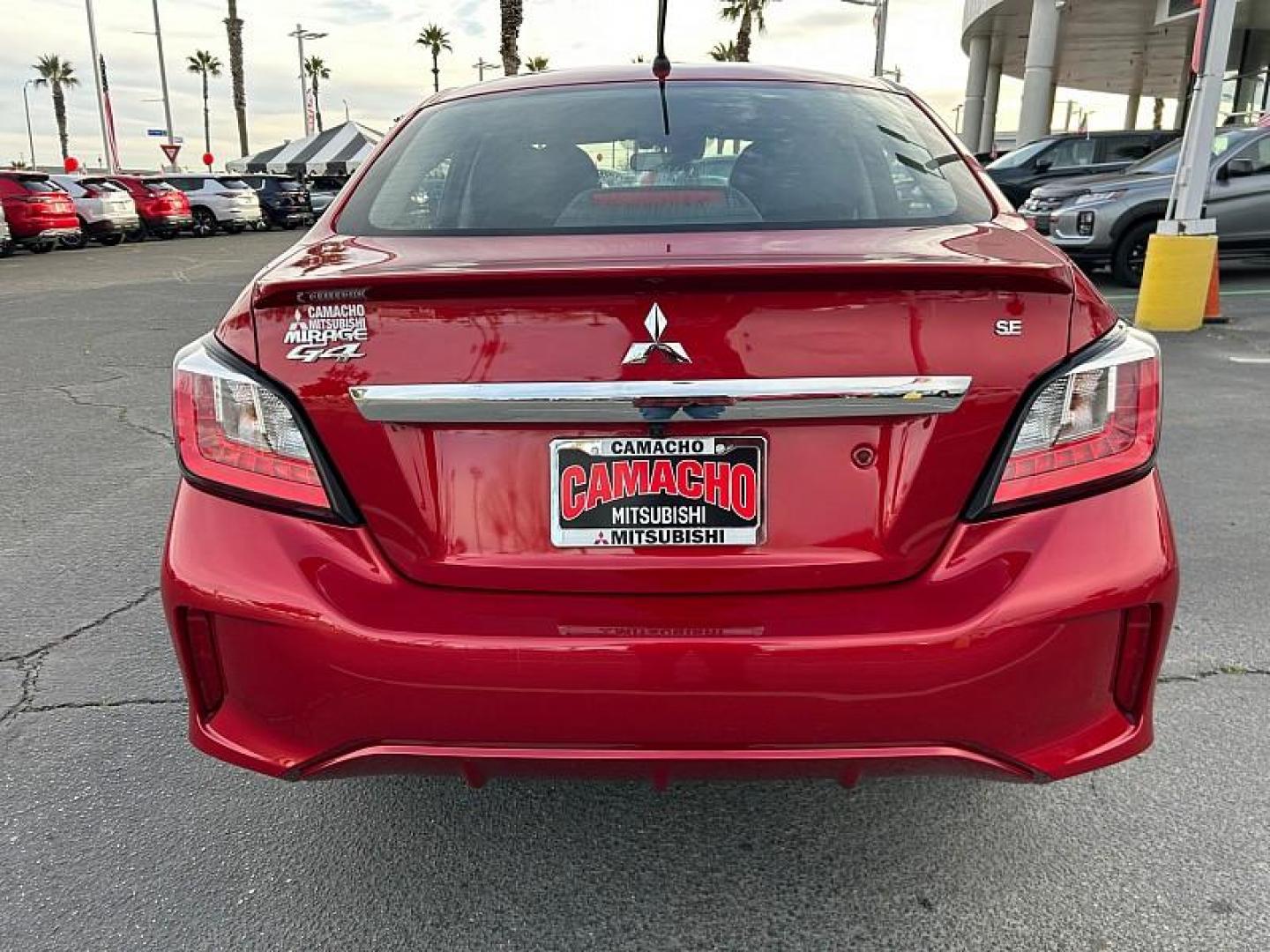 2024 RED Mitsubishi Mirage G4 (ML32FVFJ0RH) with an 3-Cyl 1.2 Liter engine, Automatic CVT transmission, located at 412 Auto Vista Drive, Palmdale, CA, 93551, (661) 945-0620, 34.592636, -118.136681 - Photo#3