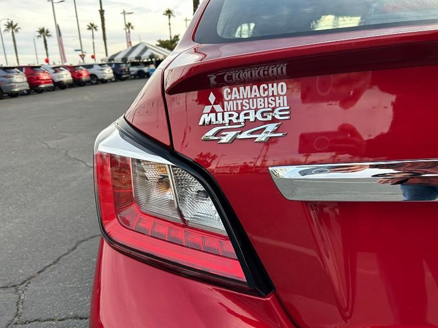 2024 RED Mitsubishi Mirage G4 (ML32FVFJ0RH) with an 3-Cyl 1.2 Liter engine, Automatic CVT transmission, located at 412 Auto Vista Drive, Palmdale, CA, 93551, (661) 945-0620, 34.592636, -118.136681 - Photo#15