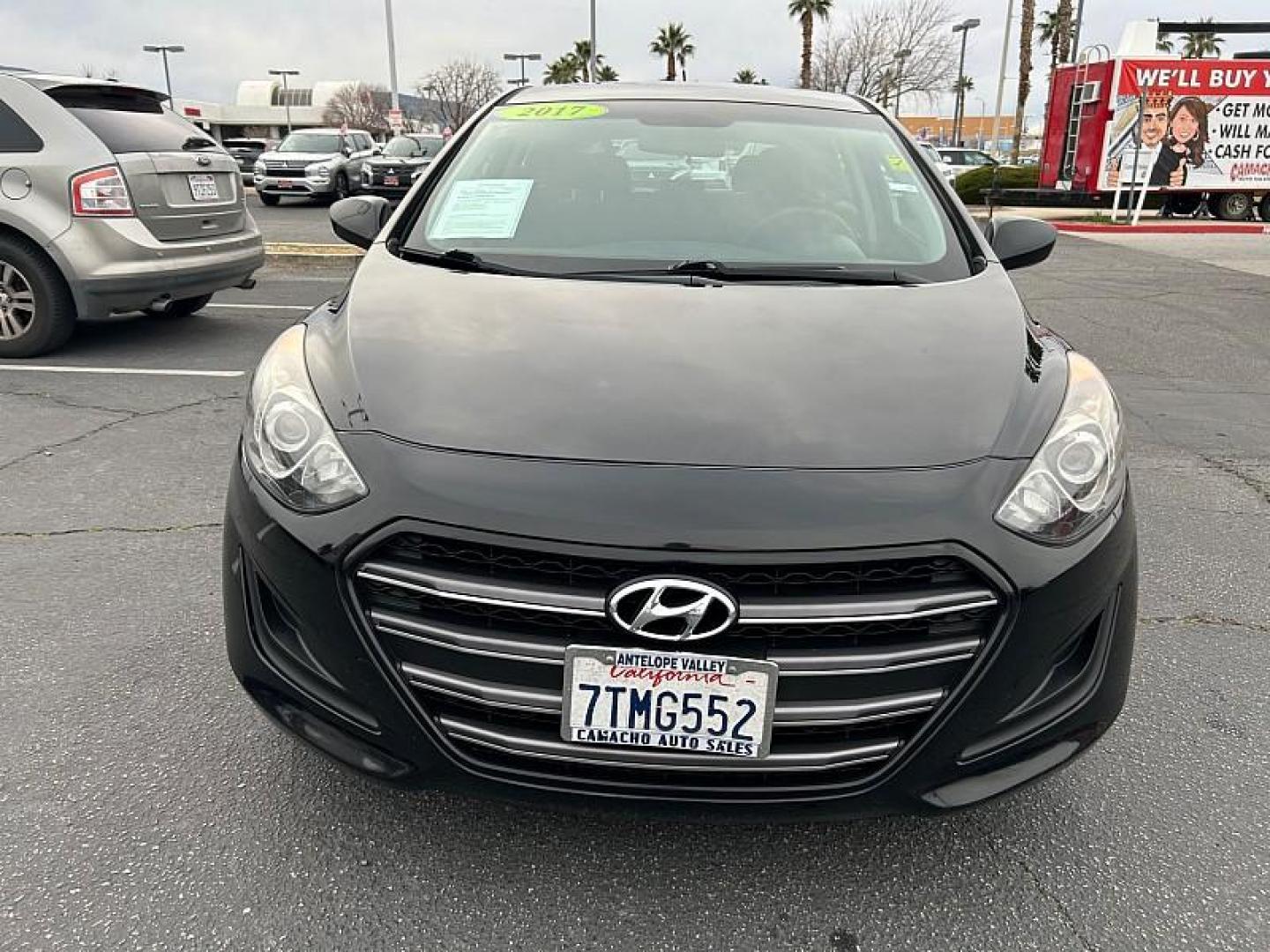2017 BLACK Hyundai Elantra GT (KMHD35LHXHU) with an 4-Cyl 2.0 Liter engine, Auto 6-Spd Shiftronic transmission, located at 412 Auto Vista Drive, Palmdale, CA, 93551, (661) 945-0620, 34.592636, -118.136681 - Photo#2