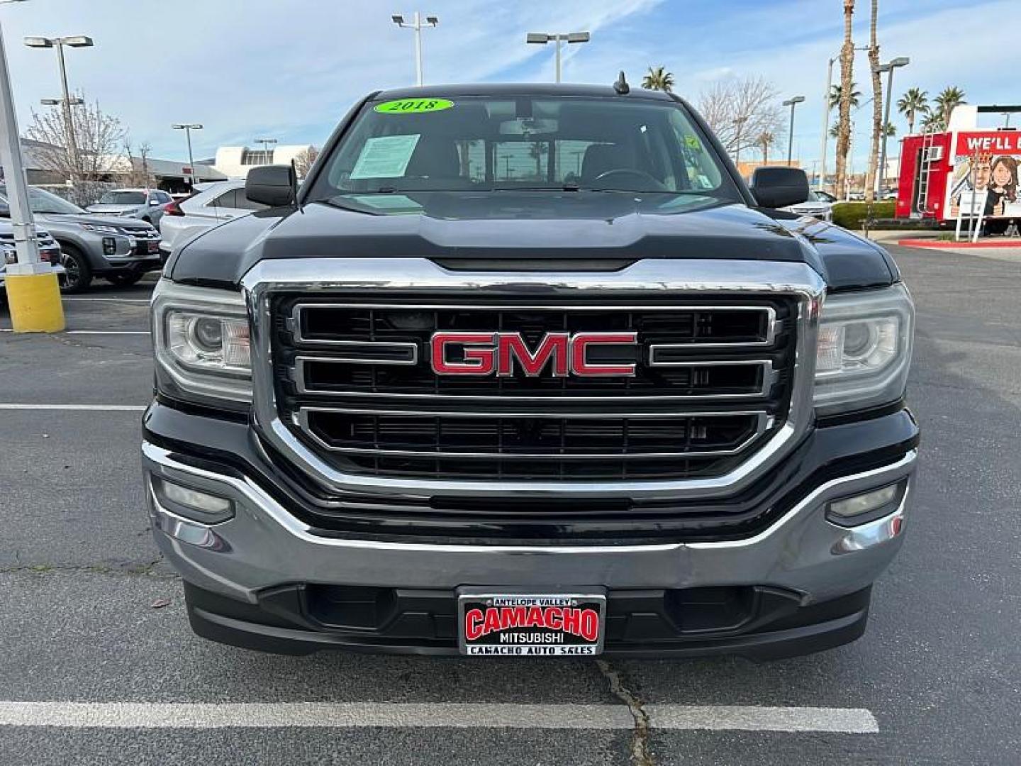 2018 BLACK GMC Sierra 1500 2WD (3GTP1MEC4JG) with an 8-Cyl 5.8 Liter engine, Automatic 6-Spd HD w/Overdrive transmission, located at 412 Auto Vista Drive, Palmdale, CA, 93551, (661) 945-0620, 34.592636, -118.136681 - Photo#3