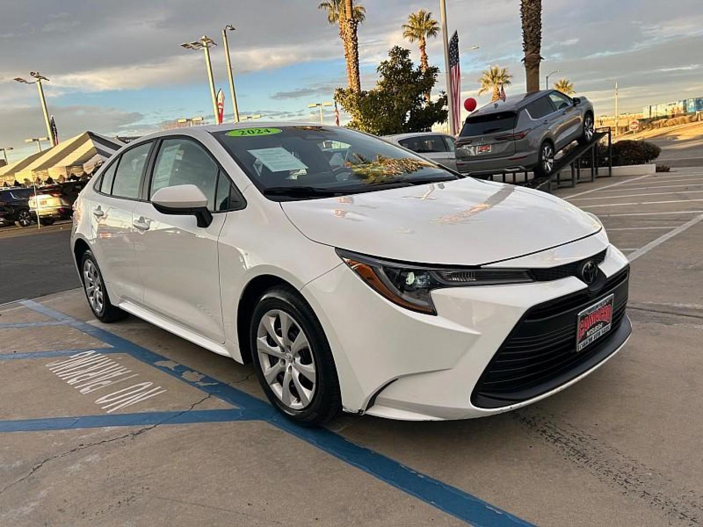 2024 WHITE Toyota Corolla (5YFB4MDEXRP) with an 4-Cyl Hybrid 1.8 Liter engine, Automatic CVT transmission, located at 412 Auto Vista Drive, Palmdale, CA, 93551, (661) 945-0620, 34.592636, -118.136681 - Photo#0