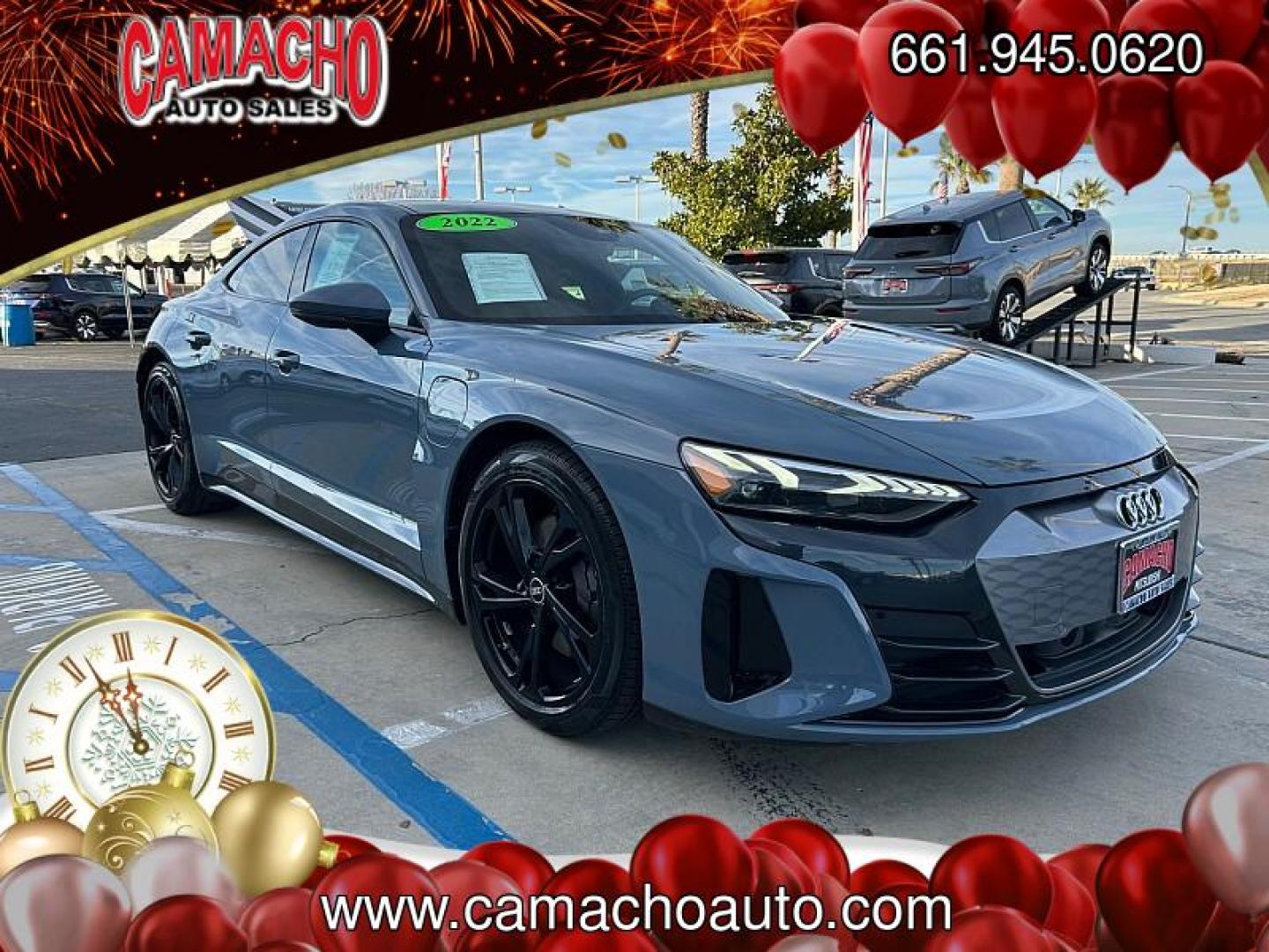 2022 GRAY Audi e-tron GT (WAUFJBFW6N7) with an Dual AC Electric Motors engine, Single-Speed Fixed Gear transmission, located at 412 Auto Vista Drive, Palmdale, CA, 93551, (661) 945-0620, 34.592636, -118.136681 - Photo#0