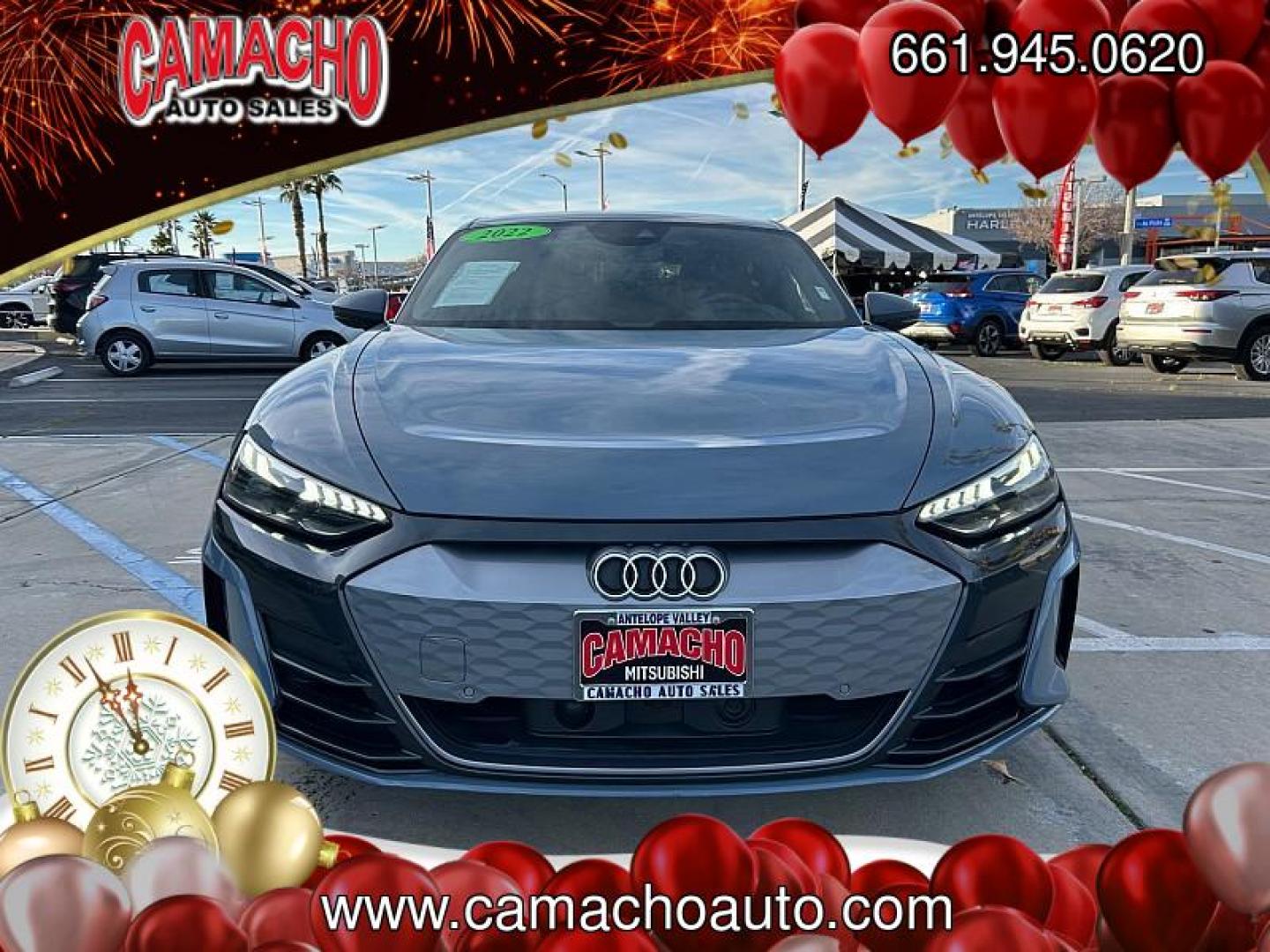 2022 GRAY Audi e-tron GT (WAUFJBFW6N7) with an Dual AC Electric Motors engine, Single-Speed Fixed Gear transmission, located at 412 Auto Vista Drive, Palmdale, CA, 93551, (661) 945-0620, 34.592636, -118.136681 - Photo#1