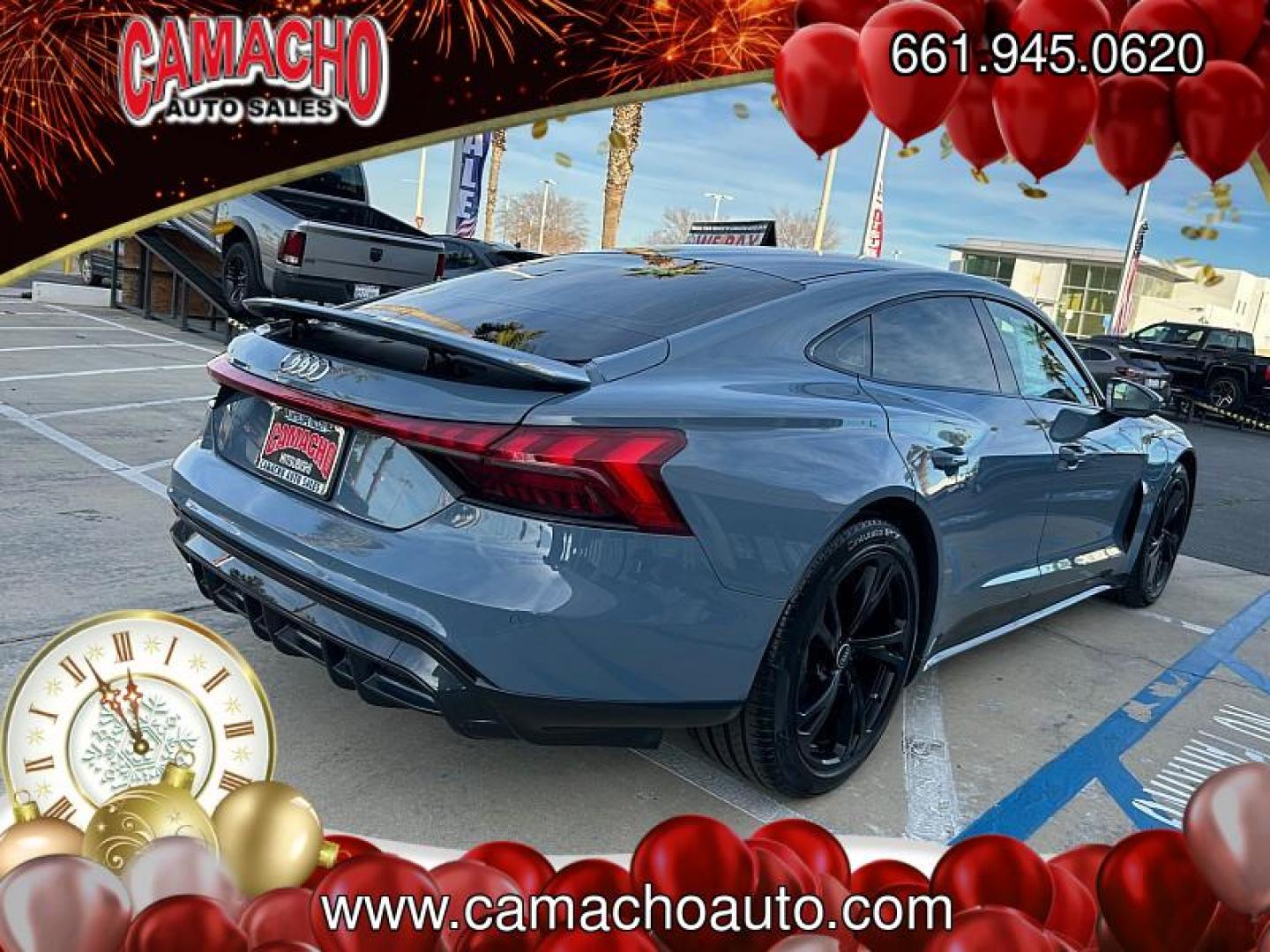 2022 GRAY Audi e-tron GT (WAUFJBFW6N7) with an Dual AC Electric Motors engine, Single-Speed Fixed Gear transmission, located at 412 Auto Vista Drive, Palmdale, CA, 93551, (661) 945-0620, 34.592636, -118.136681 - Photo#2