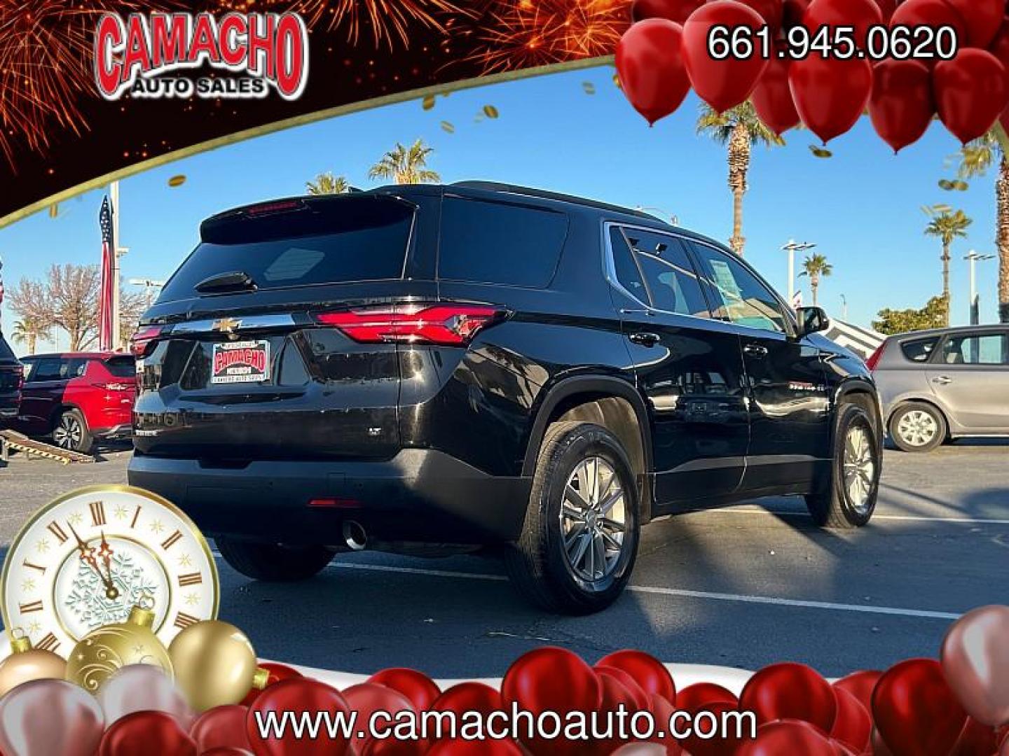 2023 BLACK Chevrolet Traverse (1GNERGKW7PJ) with an V6 3.6 Liter engine, Automatic 9-Spd transmission, located at 412 Auto Vista Drive, Palmdale, CA, 93551, (661) 945-0620, 34.592636, -118.136681- Photo#2