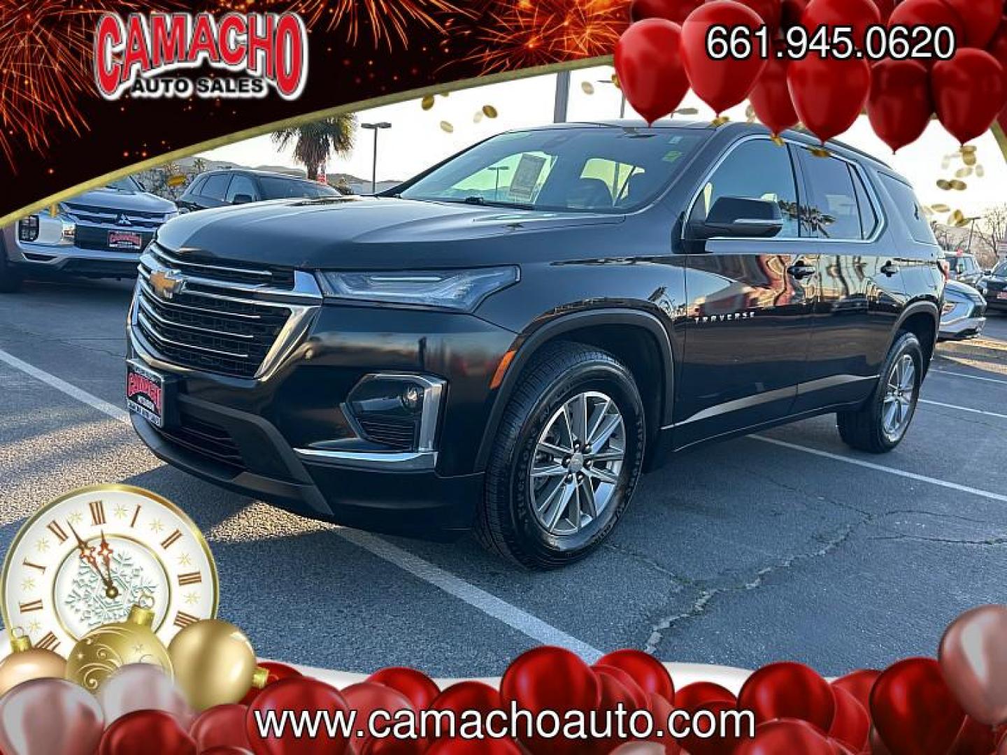 2023 BLACK Chevrolet Traverse (1GNERGKW7PJ) with an V6 3.6 Liter engine, Automatic 9-Spd transmission, located at 412 Auto Vista Drive, Palmdale, CA, 93551, (661) 945-0620, 34.592636, -118.136681- Photo#3