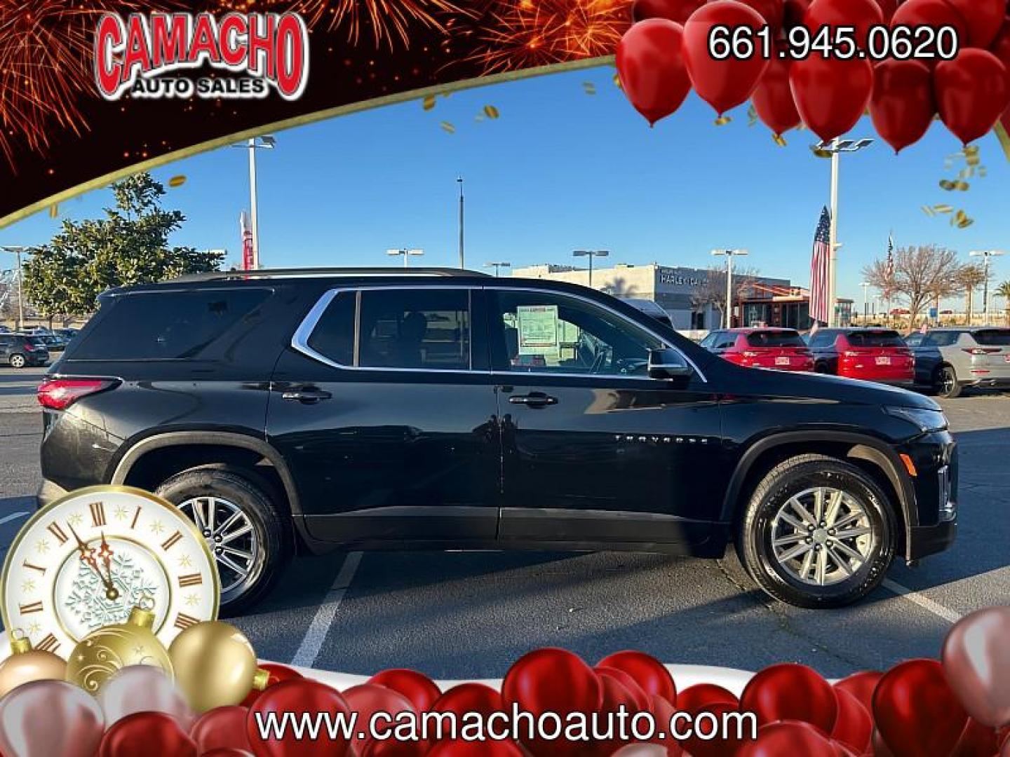 2023 BLACK Chevrolet Traverse (1GNERGKW7PJ) with an V6 3.6 Liter engine, Automatic 9-Spd transmission, located at 412 Auto Vista Drive, Palmdale, CA, 93551, (661) 945-0620, 34.592636, -118.136681- Photo#6