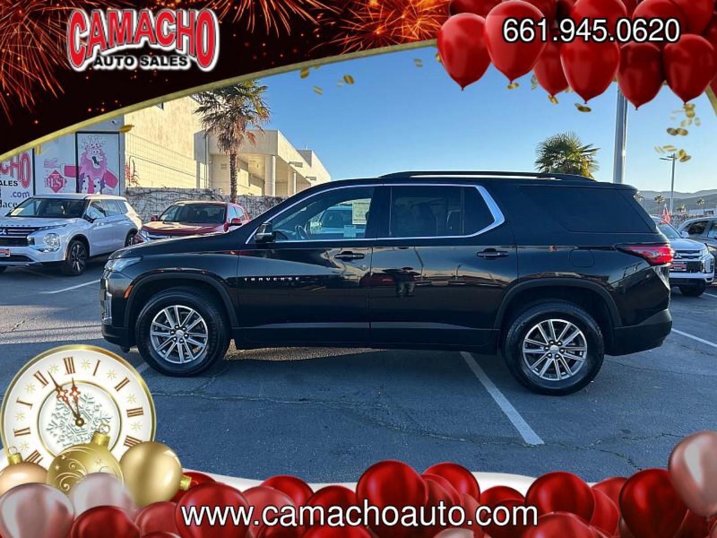2023 BLACK Chevrolet Traverse (1GNERGKW7PJ) with an V6 3.6 Liter engine, Automatic 9-Spd transmission, located at 412 Auto Vista Drive, Palmdale, CA, 93551, (661) 945-0620, 34.592636, -118.136681- Photo#7