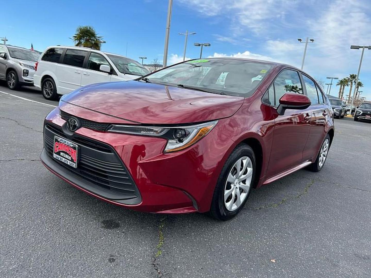 2024 RED Toyota Corolla (5YFB4MDE5RP) with an 4-Cyl 2.0 Liter engine, Automatic CVT transmission, located at 412 Auto Vista Drive, Palmdale, CA, 93551, (661) 945-0620, 34.592636, -118.136681 - Photo#2