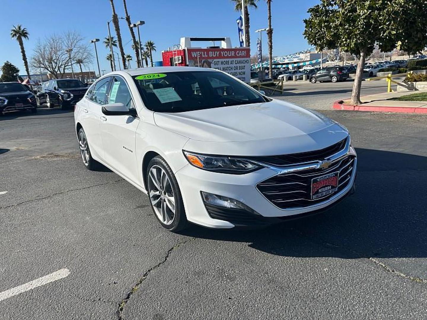 2024 WHITE Chevrolet Malibu (1G1ZE5ST4RF) with an 4-Cyl Turbo 1.5 Liter engine, Automatic CVT transmission, located at 412 Auto Vista Drive, Palmdale, CA, 93551, (661) 945-0620, 34.592636, -118.136681 - Photo#0
