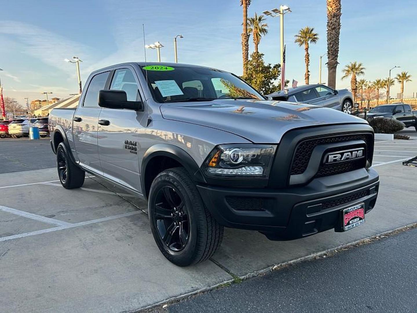 2024 SILVER Ram 1500 Classic 2WD (1C6RR6LG1RS) with an 6-Cyl 3.6 Liter engine, Automatic 8-Spd transmission, located at 412 Auto Vista Drive, Palmdale, CA, 93551, (661) 945-0620, 34.592636, -118.136681 - Photo#0