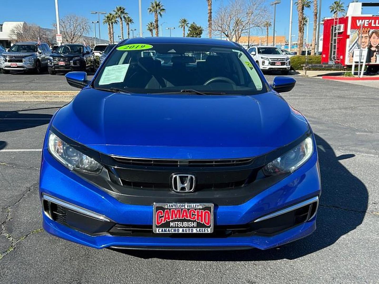 2019 BLUE Honda Civic Sedan (2HGFC2F64KH) with an 4-Cyl 2 Liter engine, Automatic CVT transmission, located at 412 Auto Vista Drive, Palmdale, CA, 93551, (661) 945-0620, 34.592636, -118.136681 - Photo#1