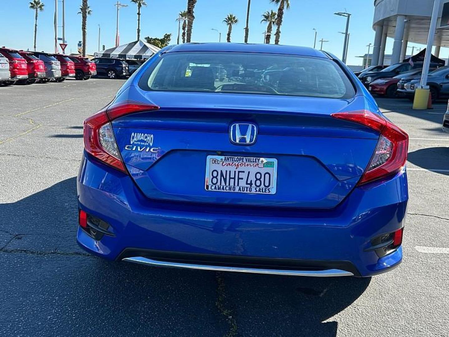 2019 BLUE Honda Civic Sedan (2HGFC2F64KH) with an 4-Cyl 2 Liter engine, Automatic CVT transmission, located at 412 Auto Vista Drive, Palmdale, CA, 93551, (661) 945-0620, 34.592636, -118.136681 - Photo#4